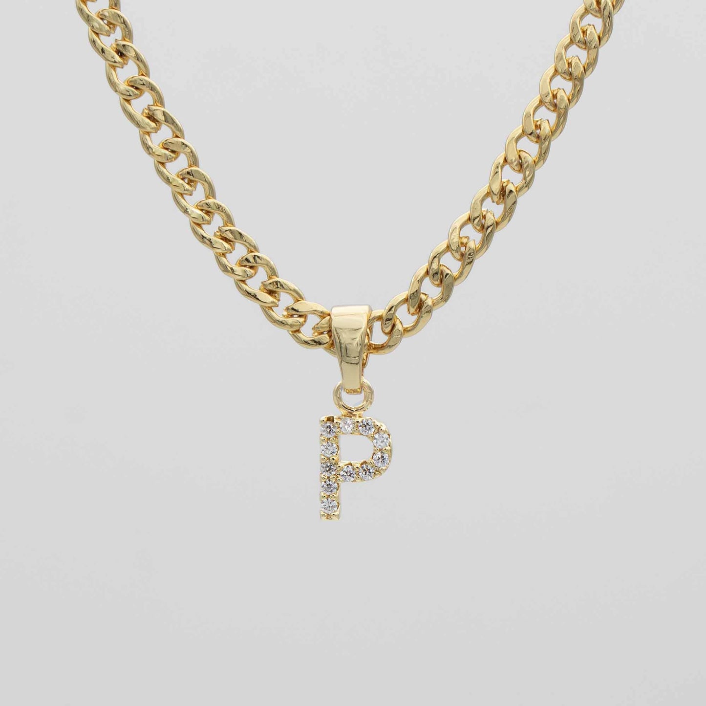 ICY Initial Necklace | Cuban