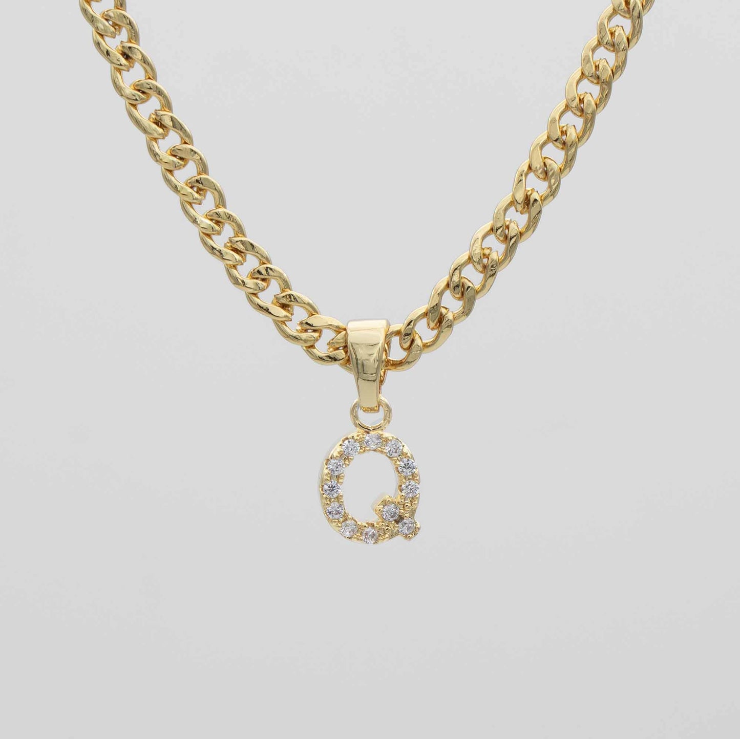 ICY Initial Necklace | Cuban