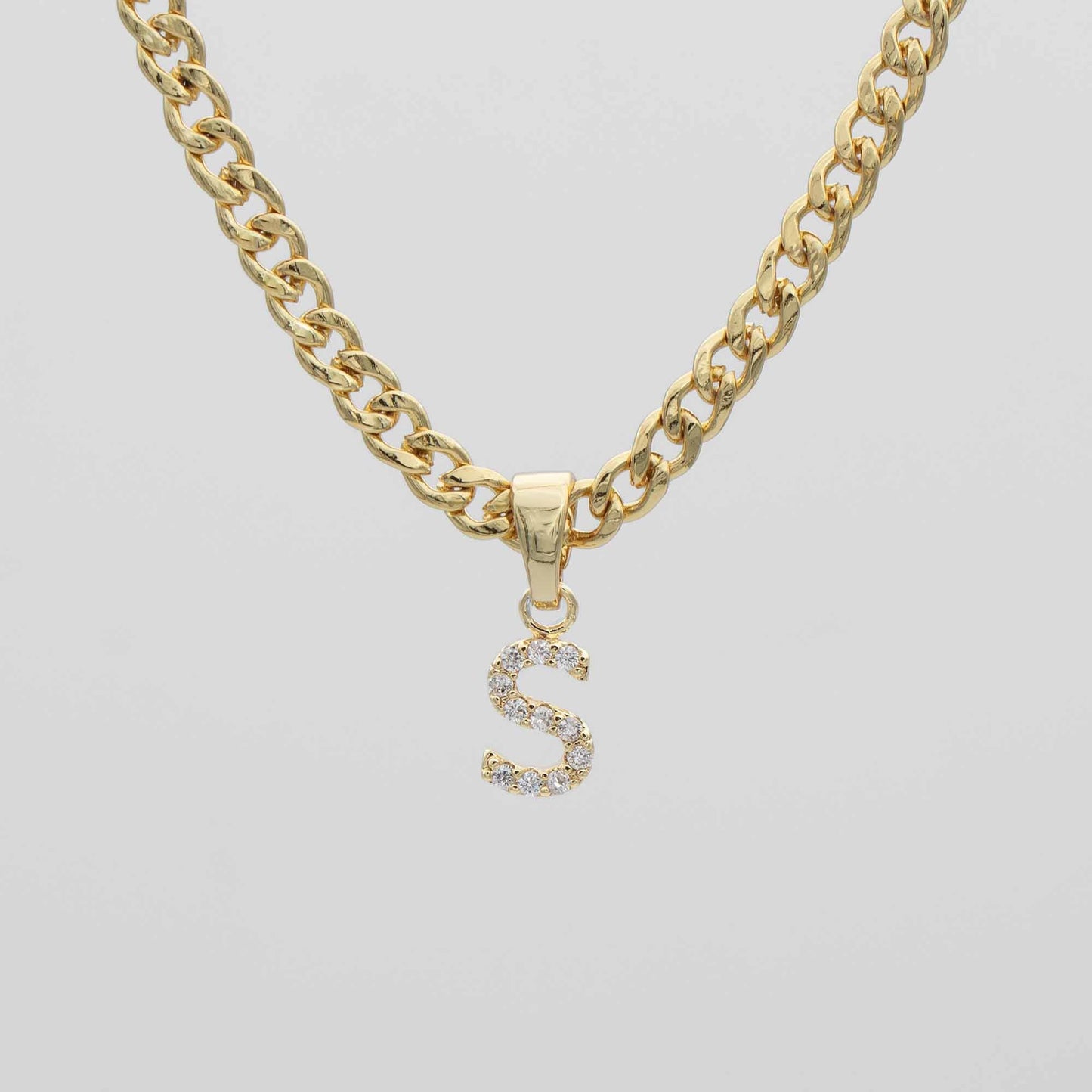 ICY Initial Necklace | Cuban