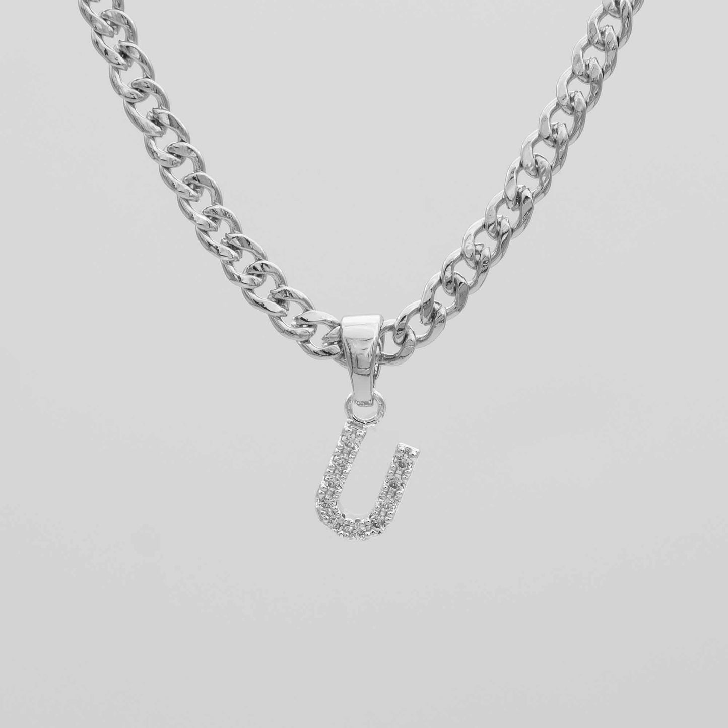 ICY Initial Necklace | Cuban