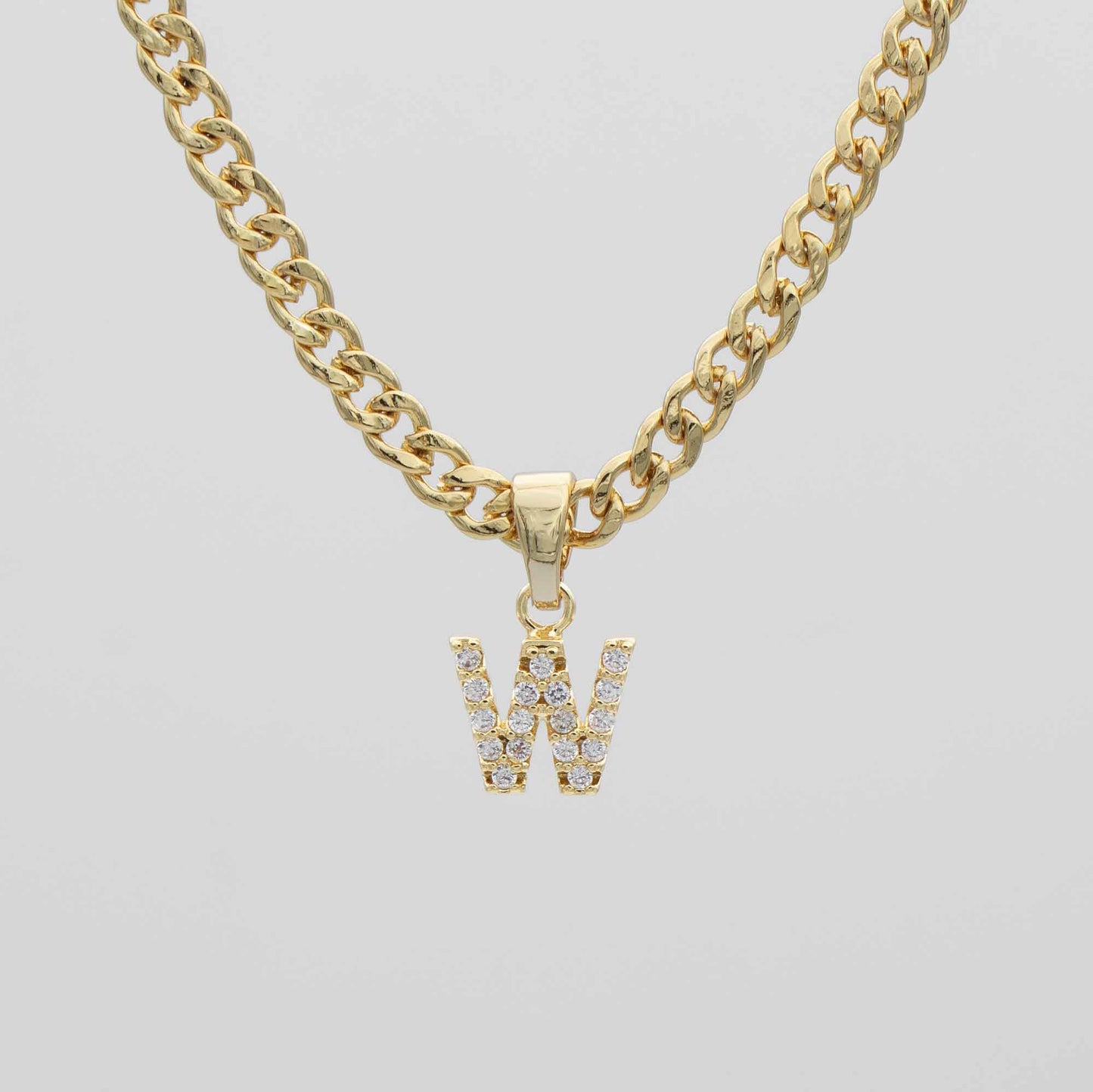 ICY Initial Necklace | Cuban