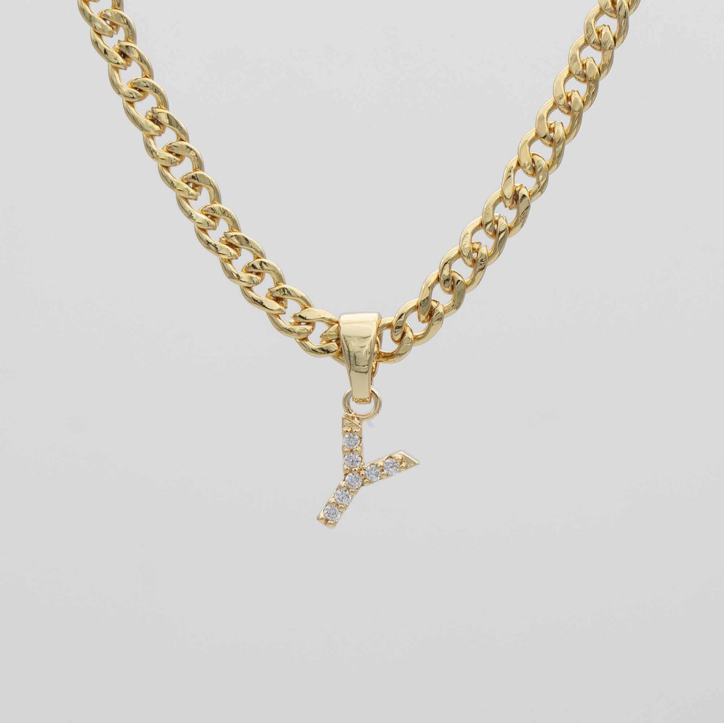 ICY Initial Necklace | Cuban