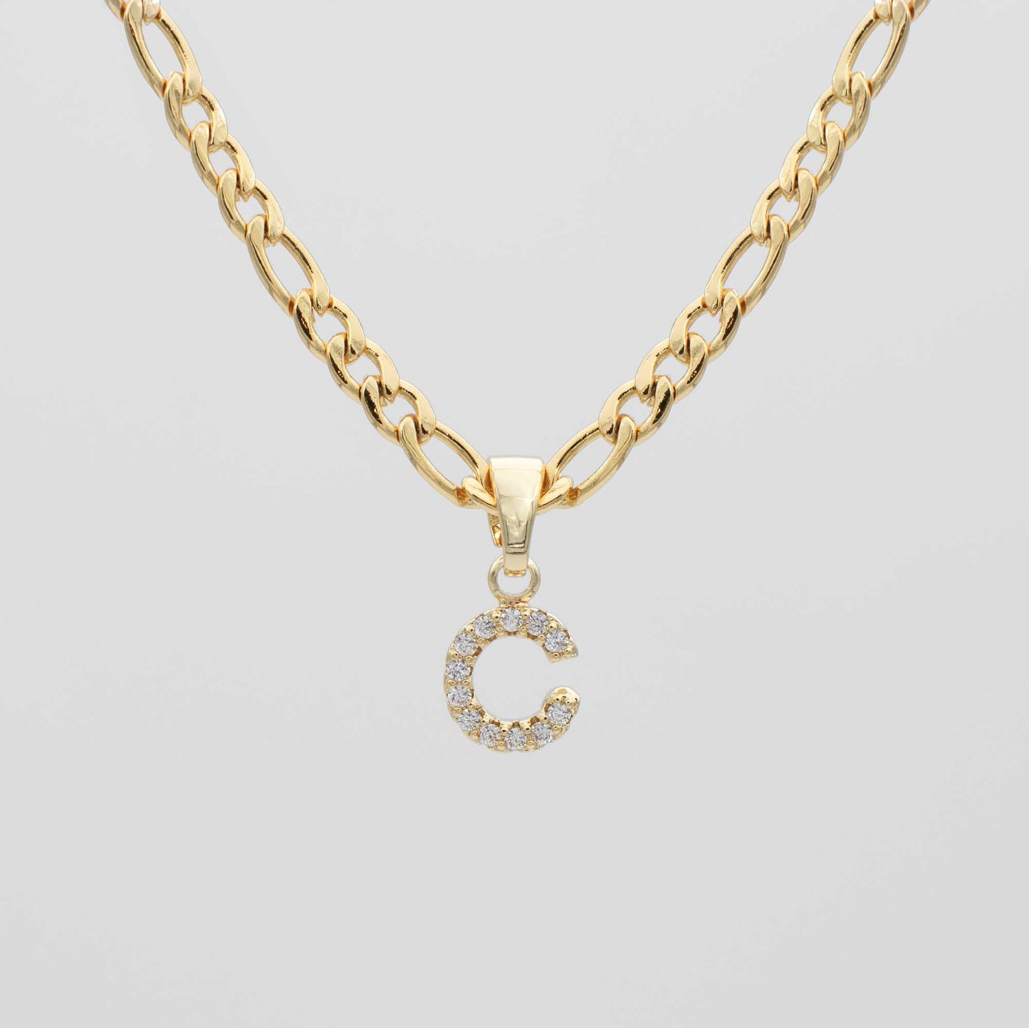 ICY Initial Necklace | Figaro