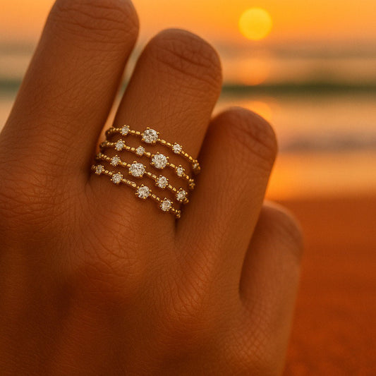 Pelagia - Anello d'oro-set