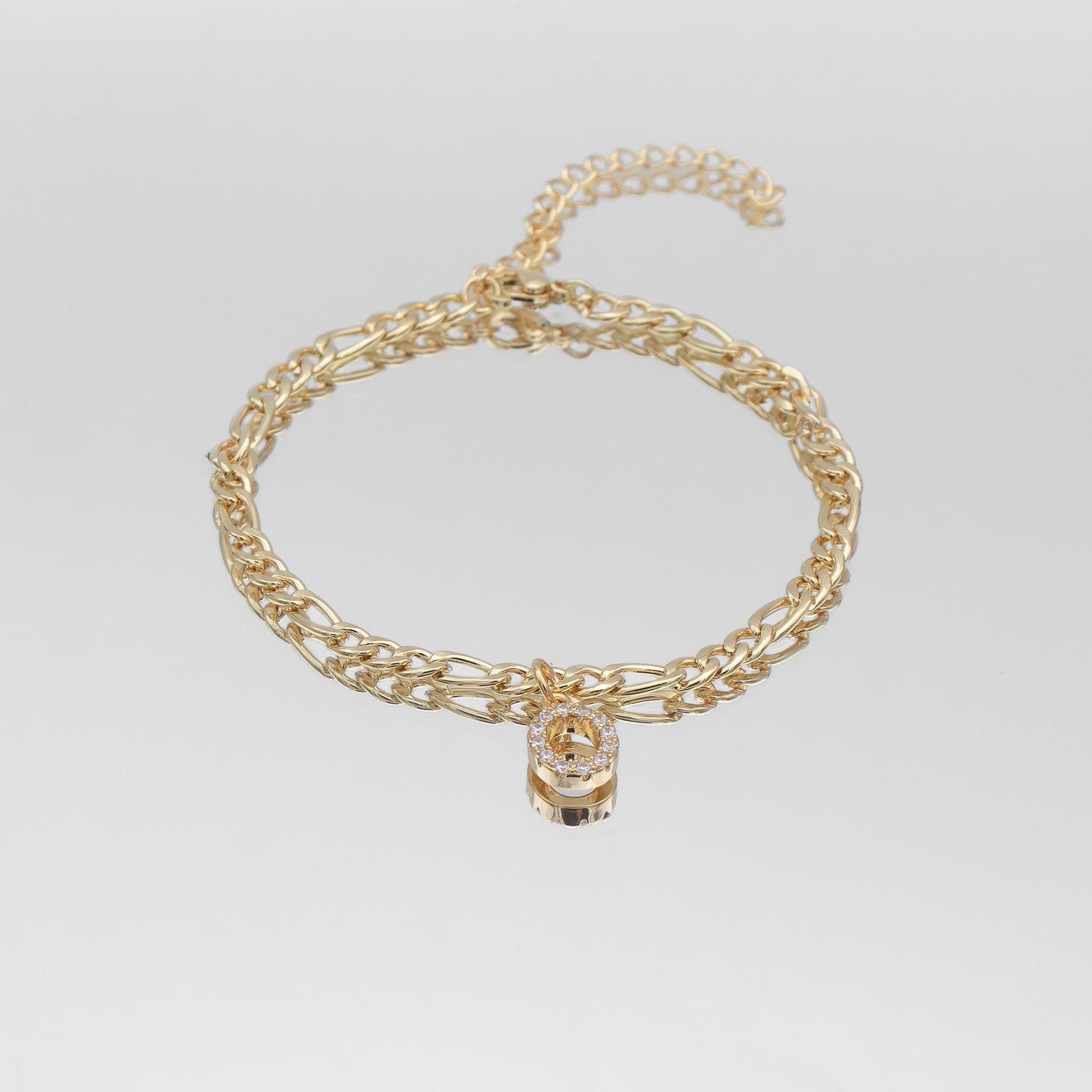 ICY Initial Anklet | Figaro
