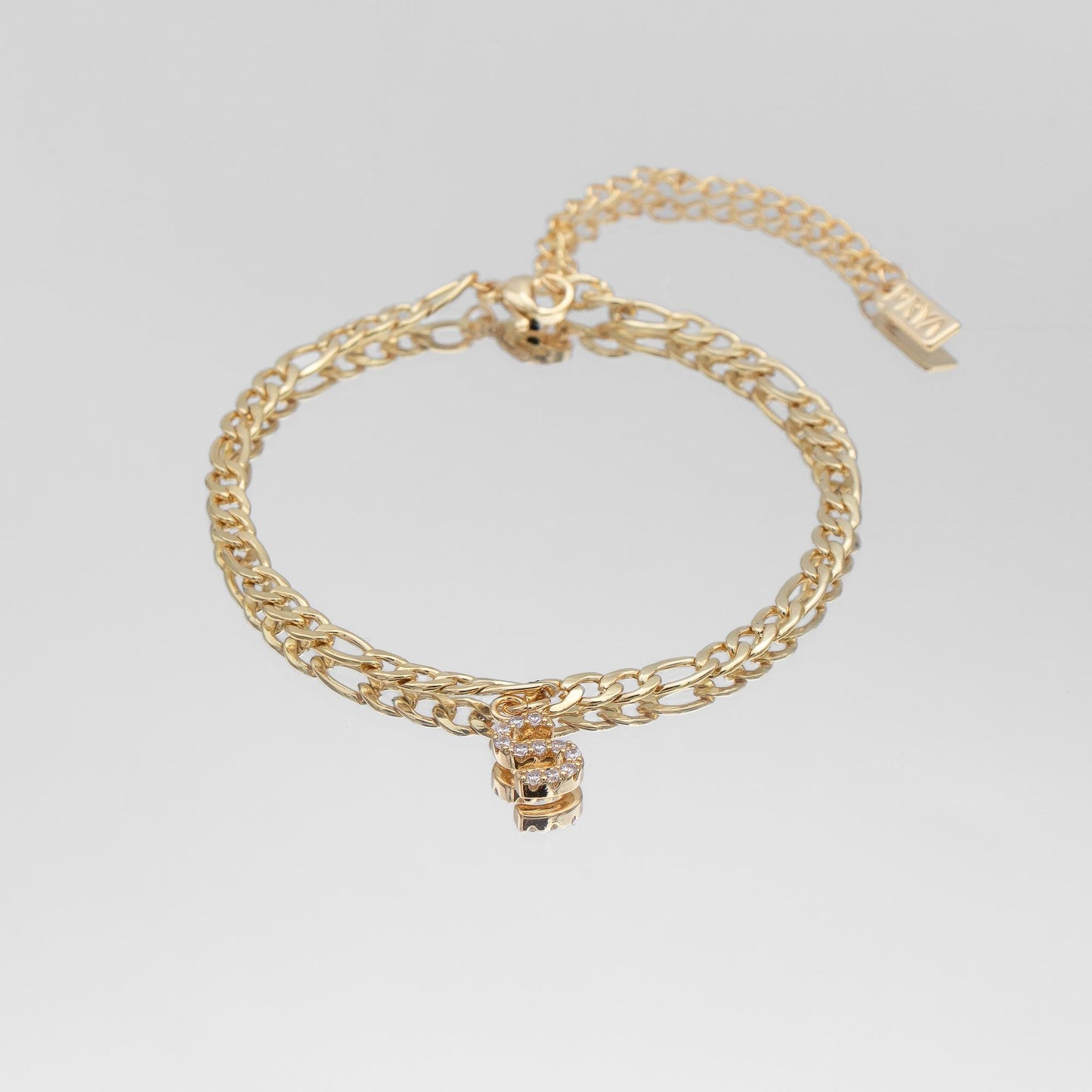 ICY Initial Anklet | Figaro