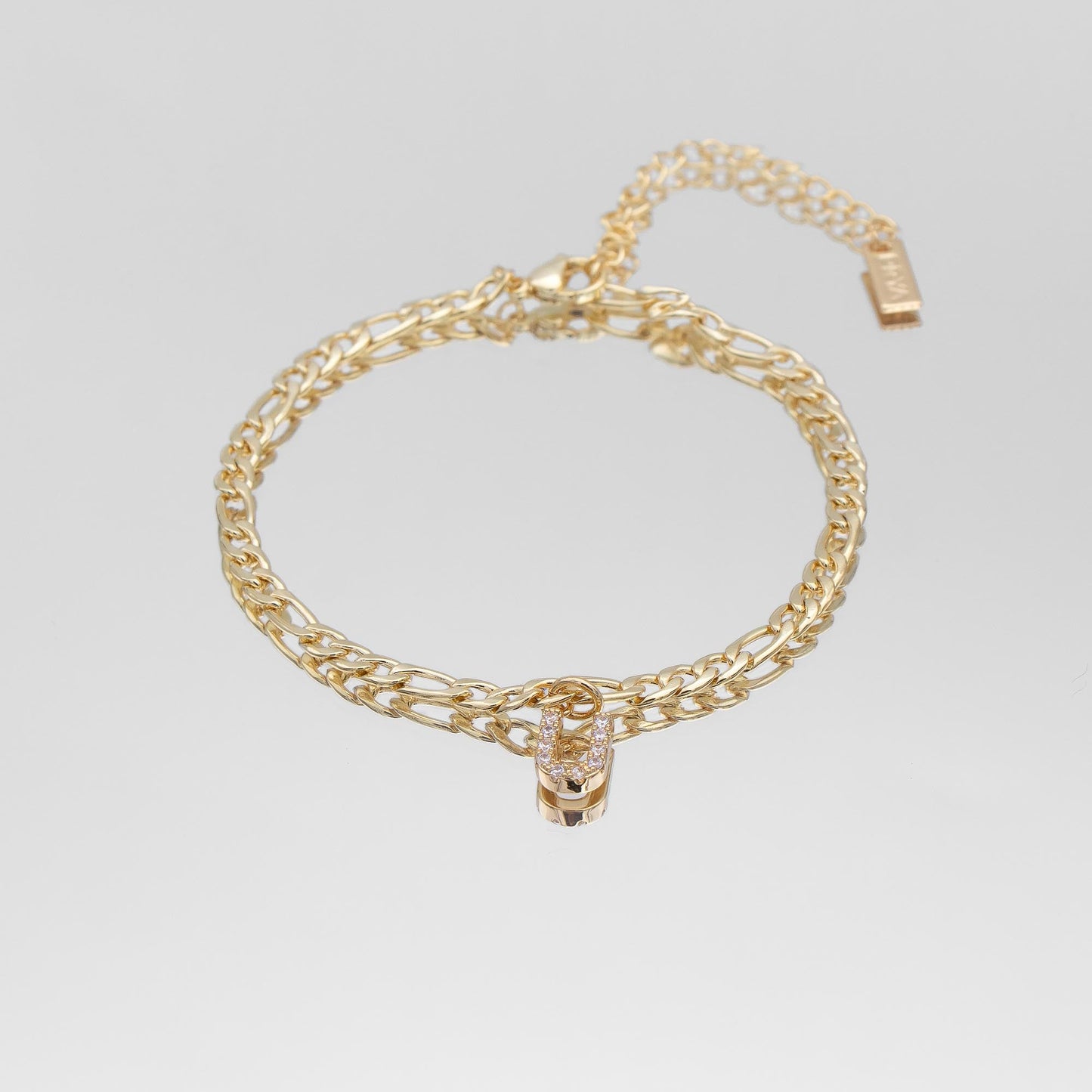 ICY Initial Anklet | Figaro