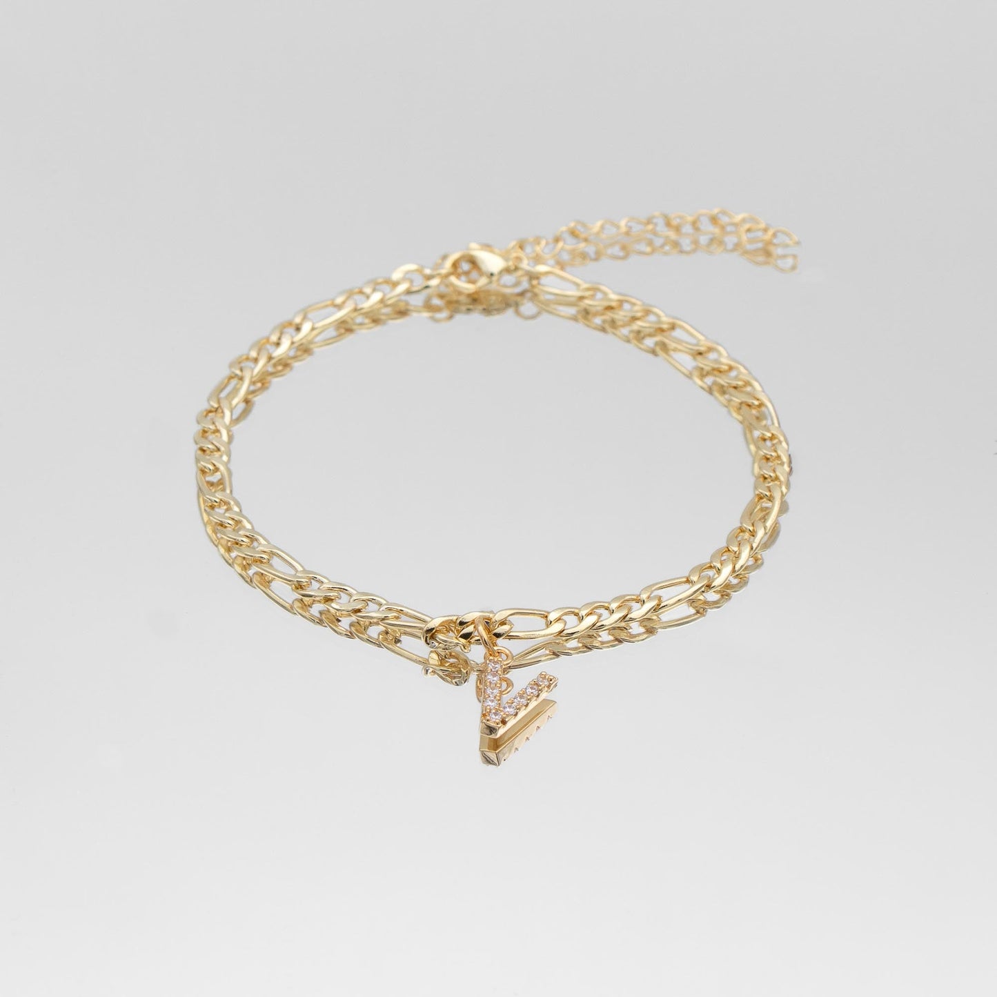 ICY Initial Anklet | Figaro