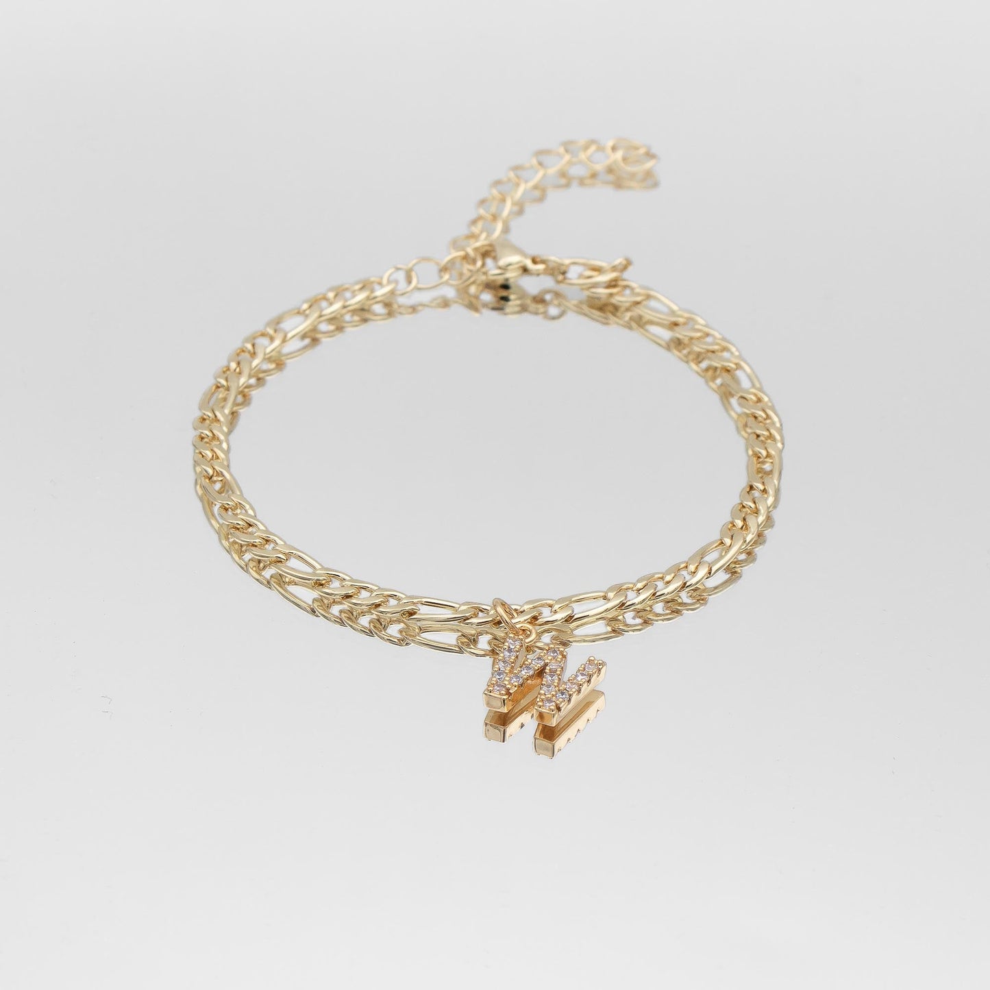 ICY Initial Anklet | Figaro
