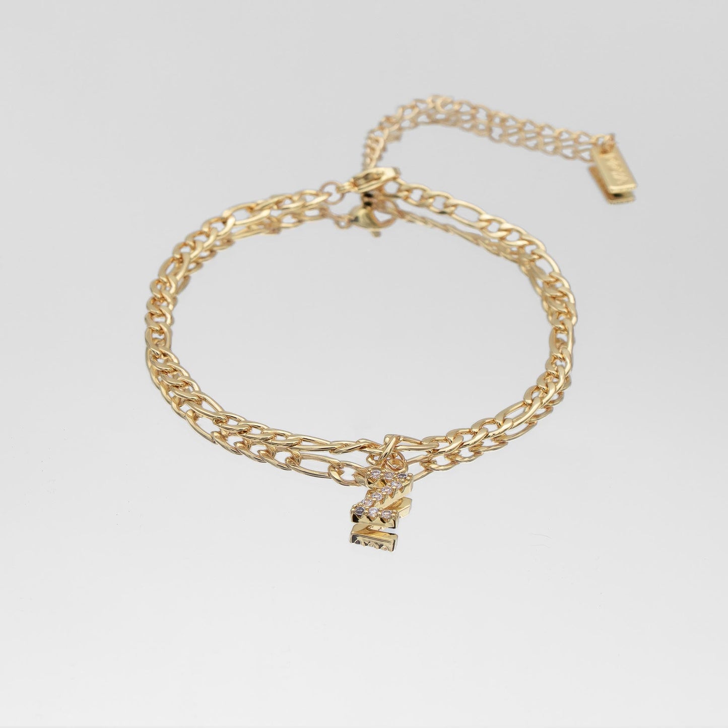 ICY Initial Anklet | Figaro