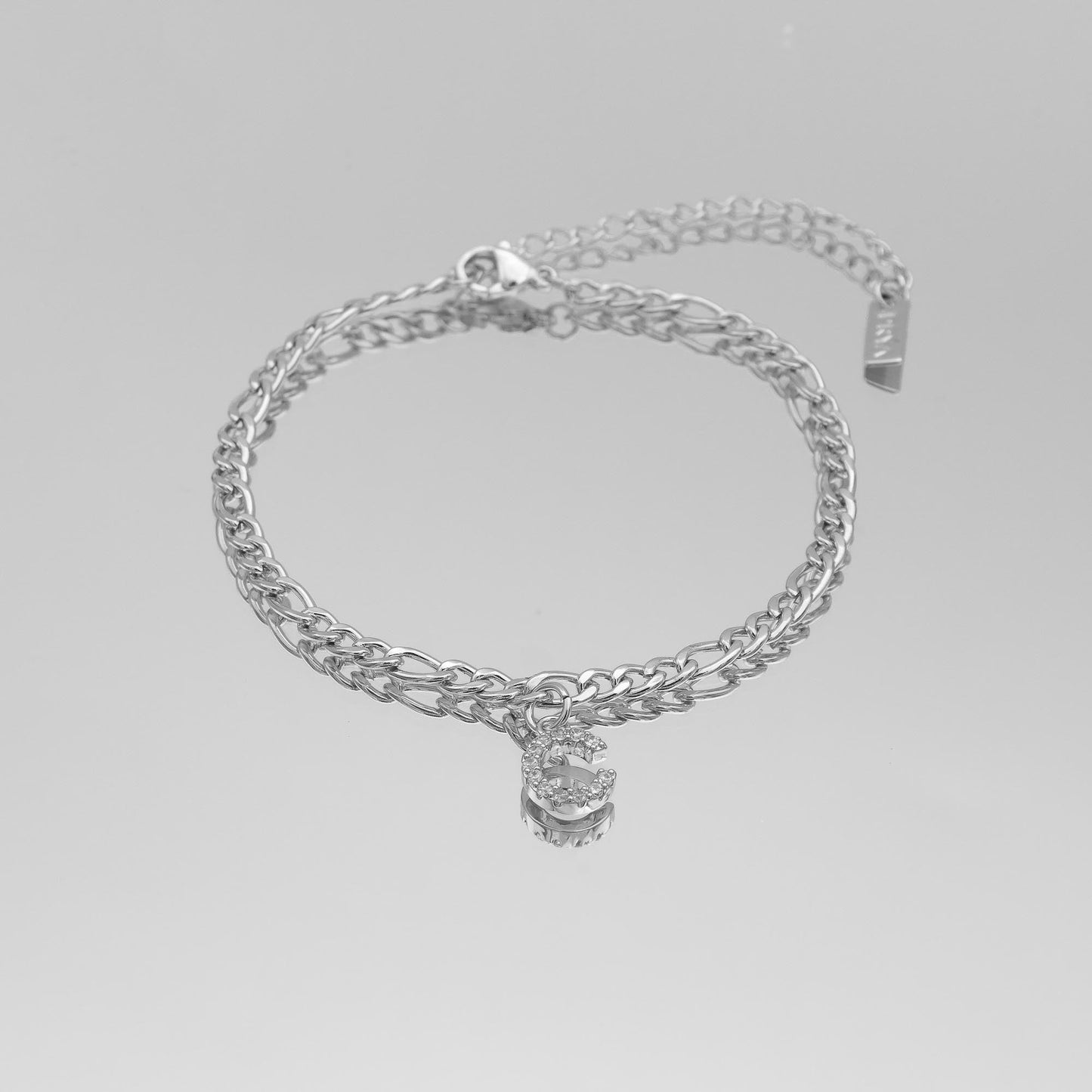ICY Initial Anklet | Figaro