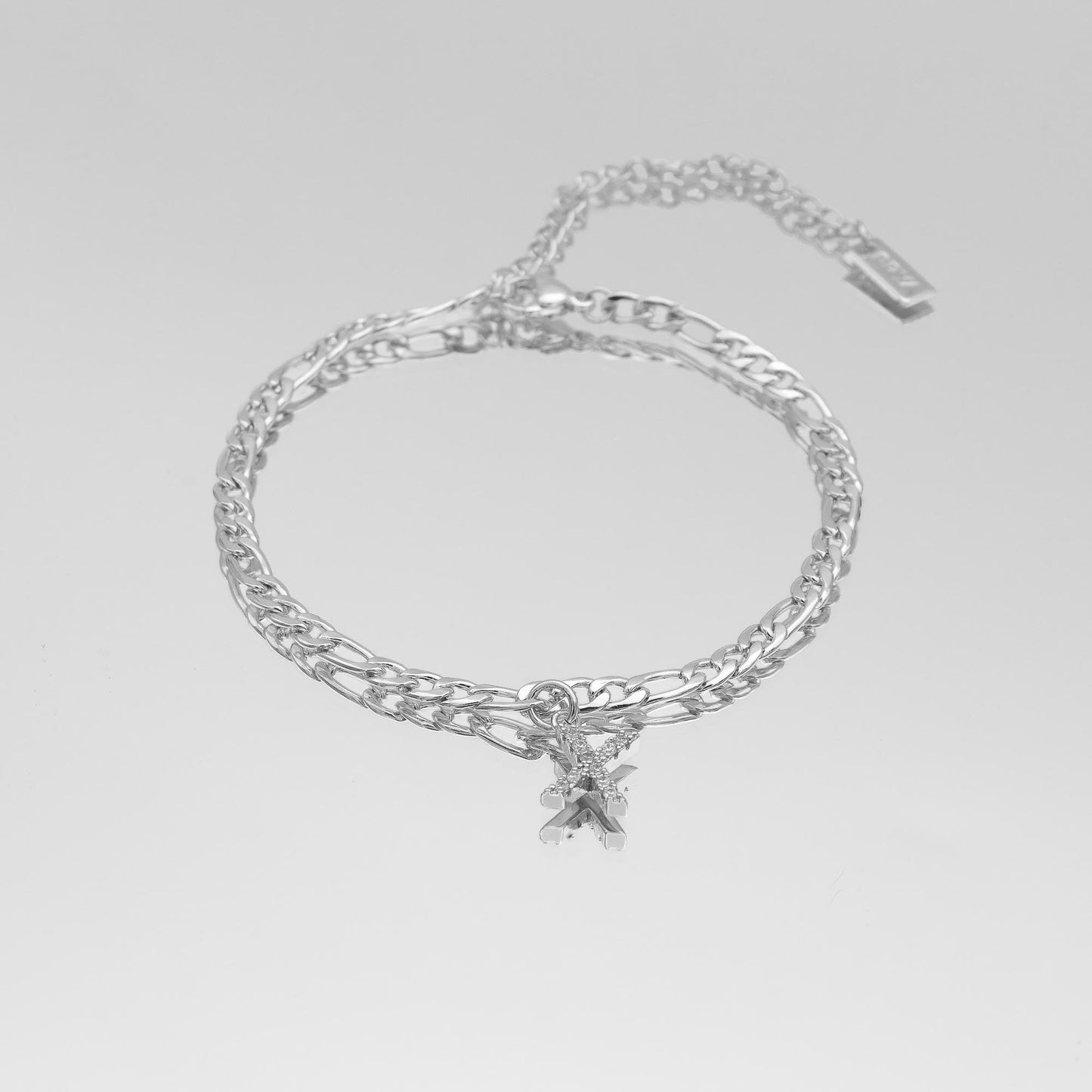 ICY Initial Anklet | Figaro
