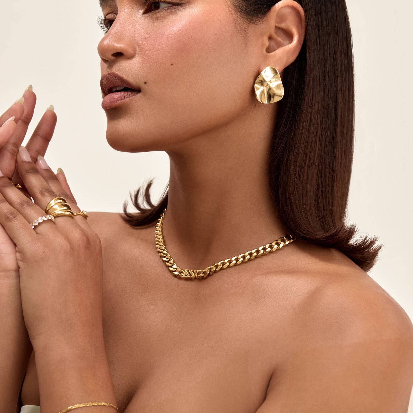 Initial Choker Necklace