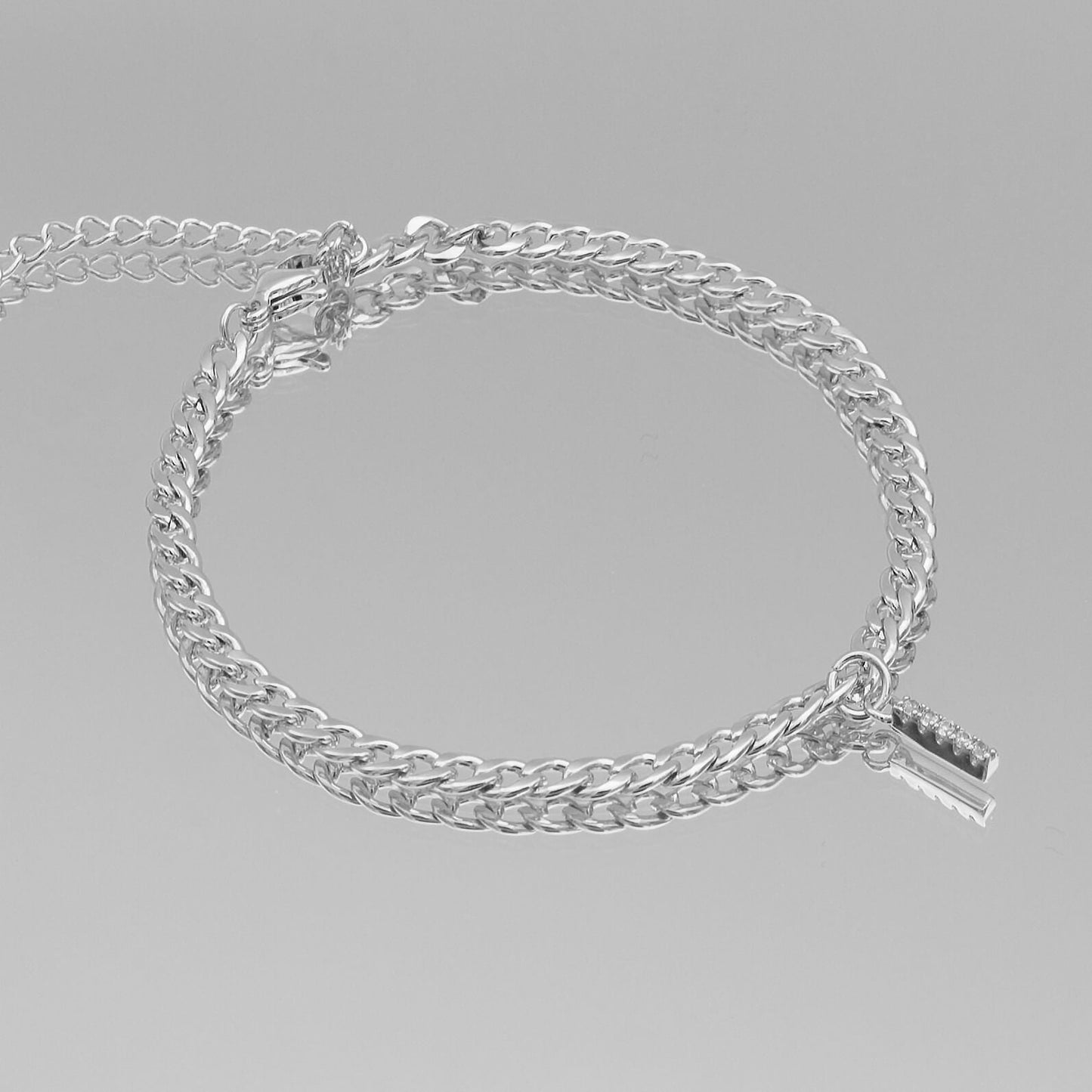 ICY Initial Anklet | Cuban