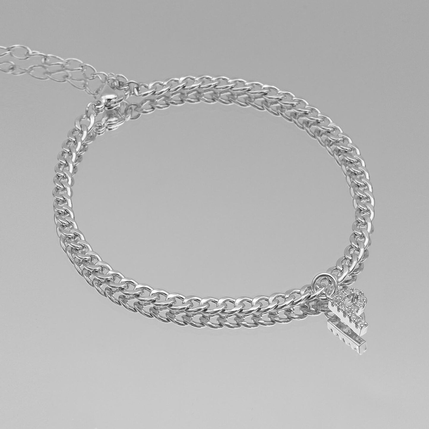 ICY Initial Anklet | Cuban