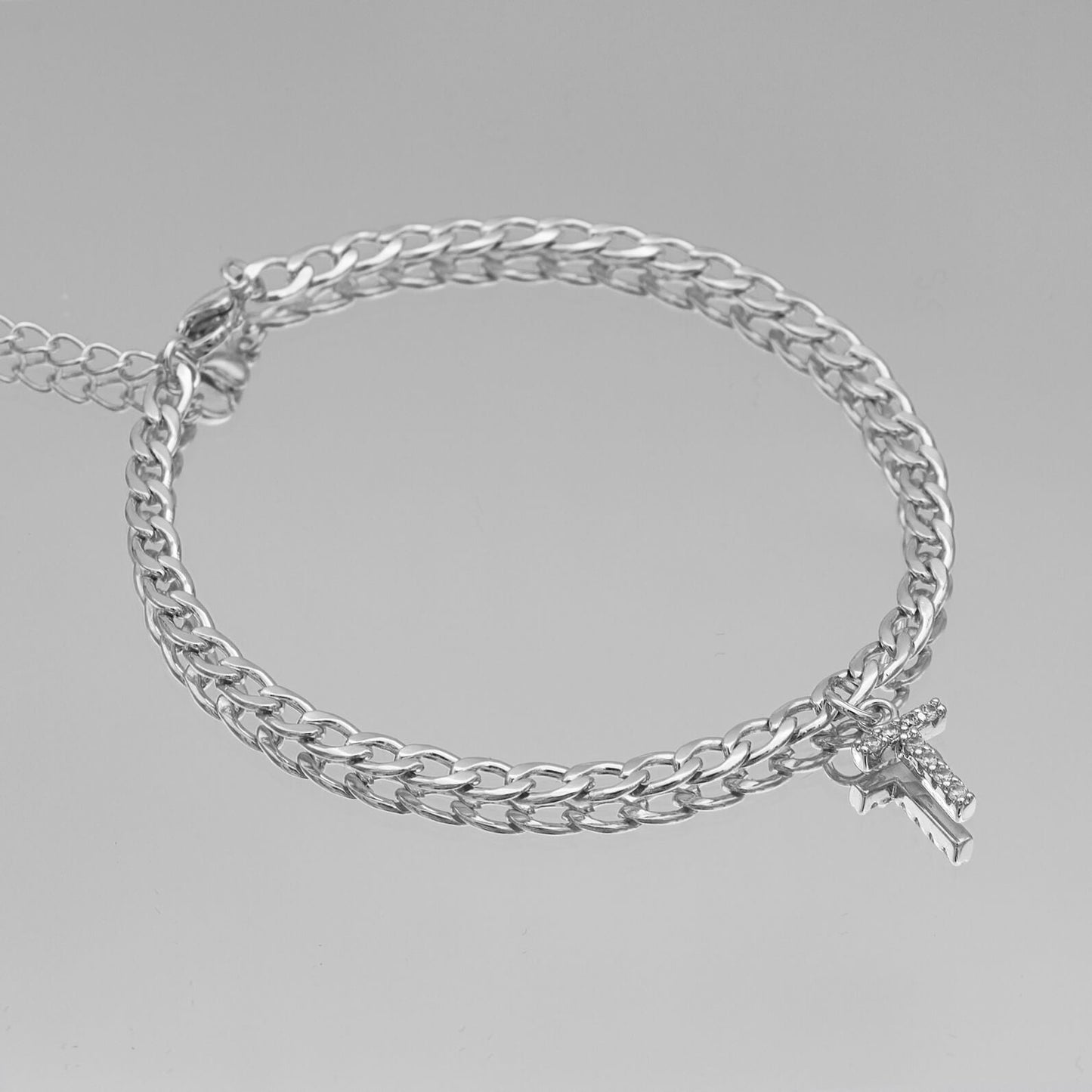 ICY Initial Anklet | Cuban