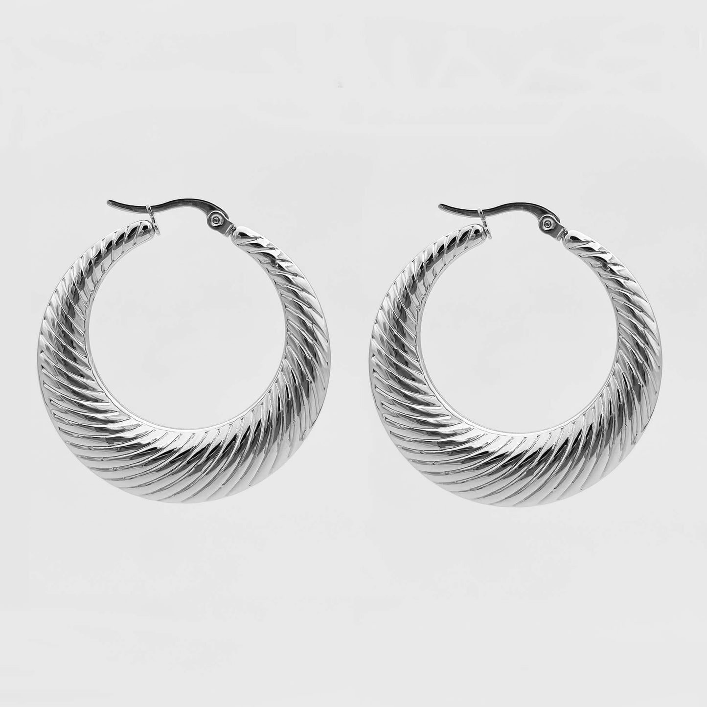 Julia Silver Hoops