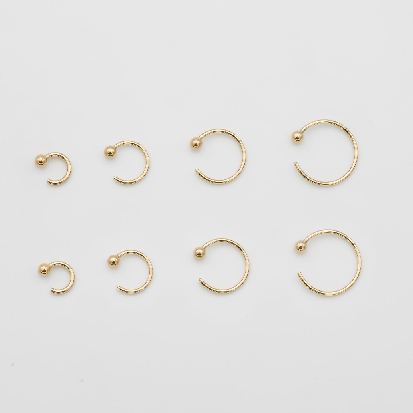 Lara Half Hoop Earrings