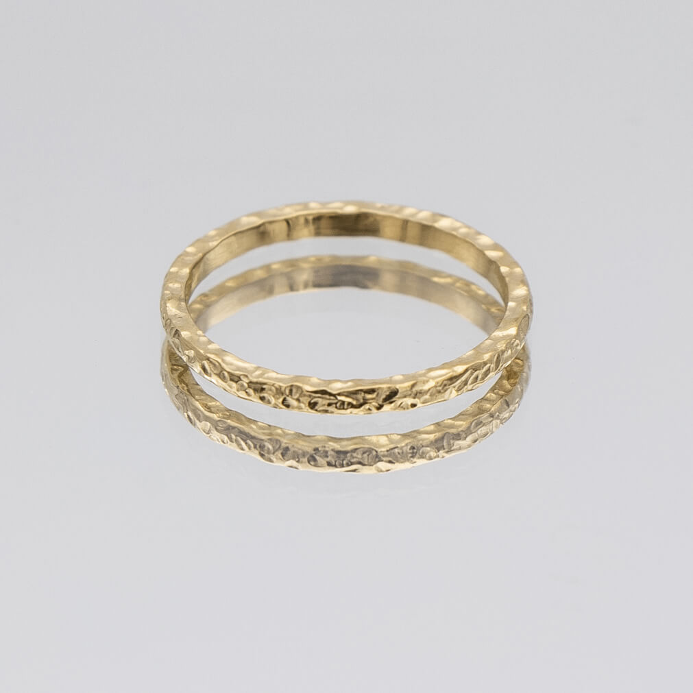 Luiza Hammered Band Ring