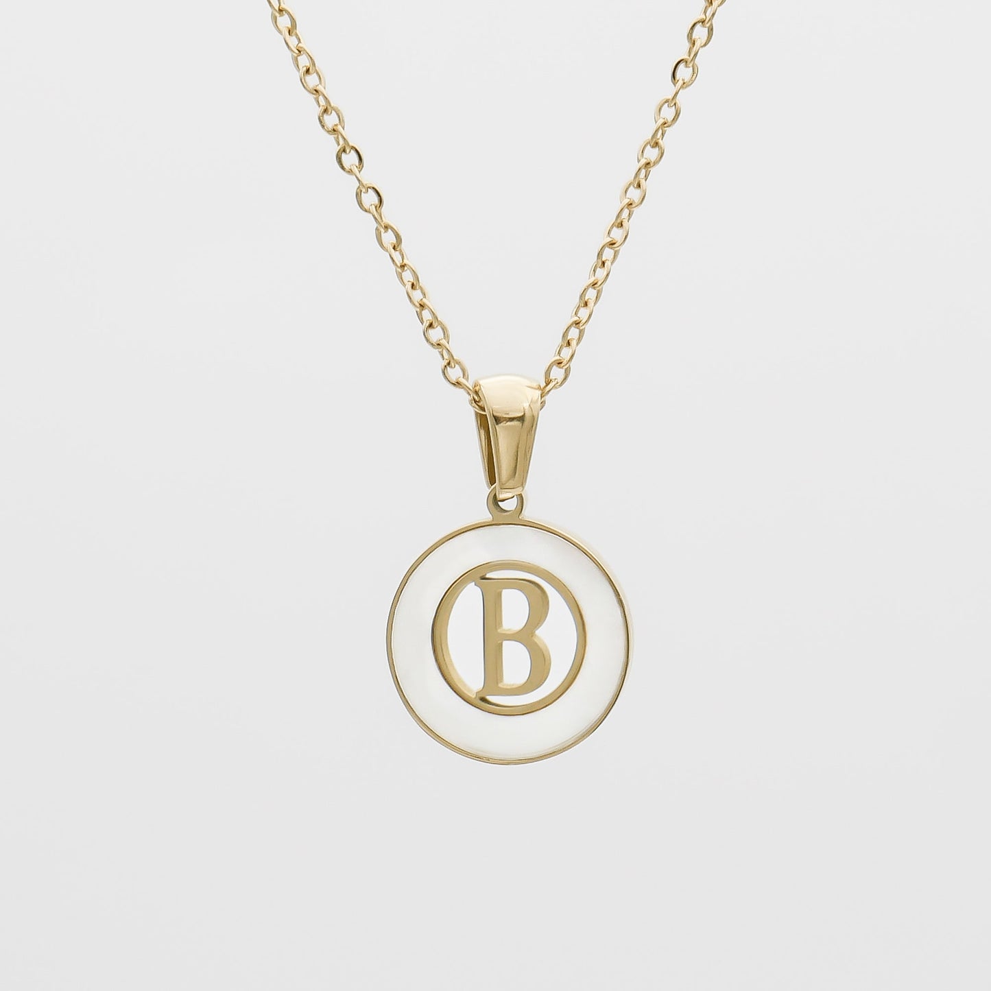 Mia Opal Initial Necklace