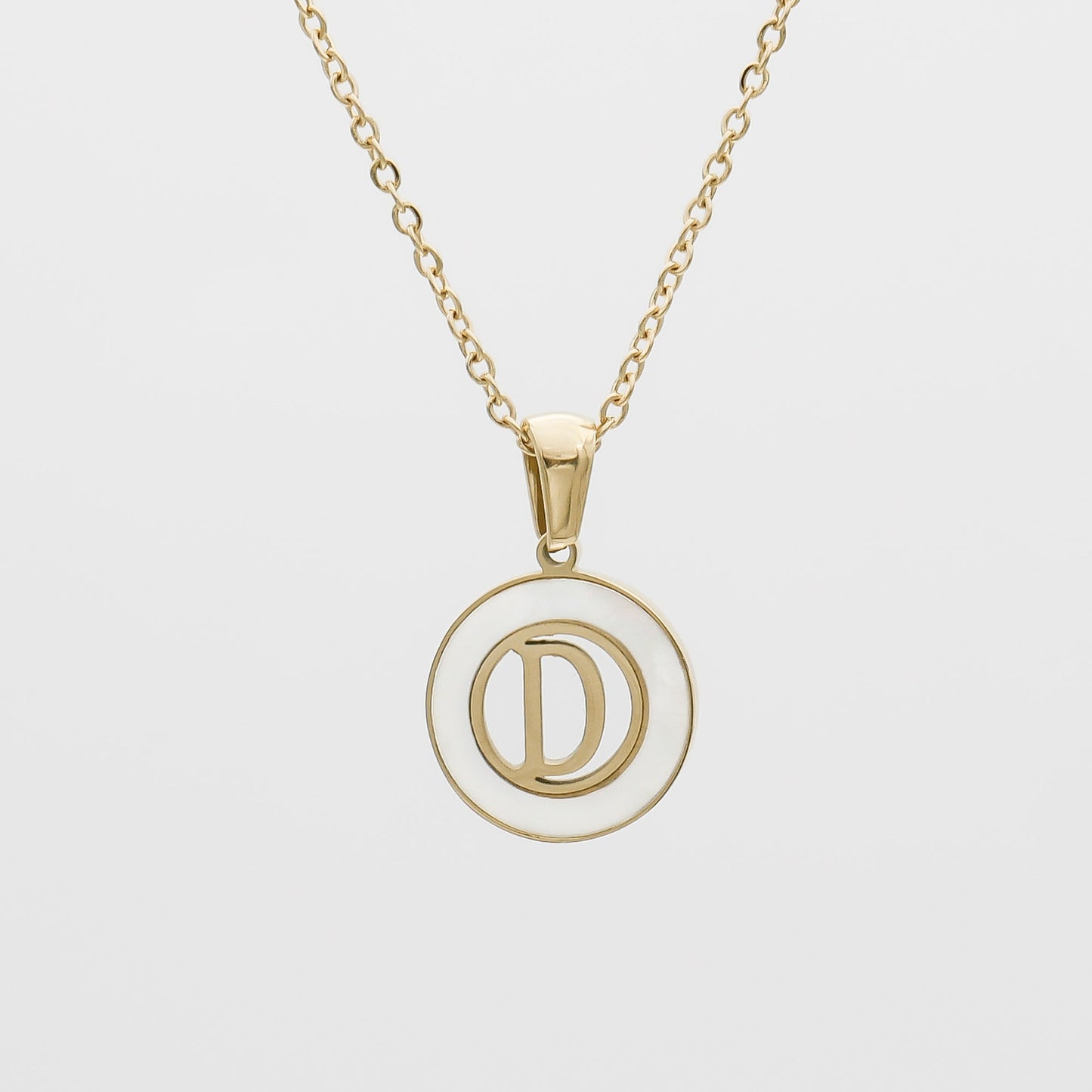 Mia Opal Initial Necklace