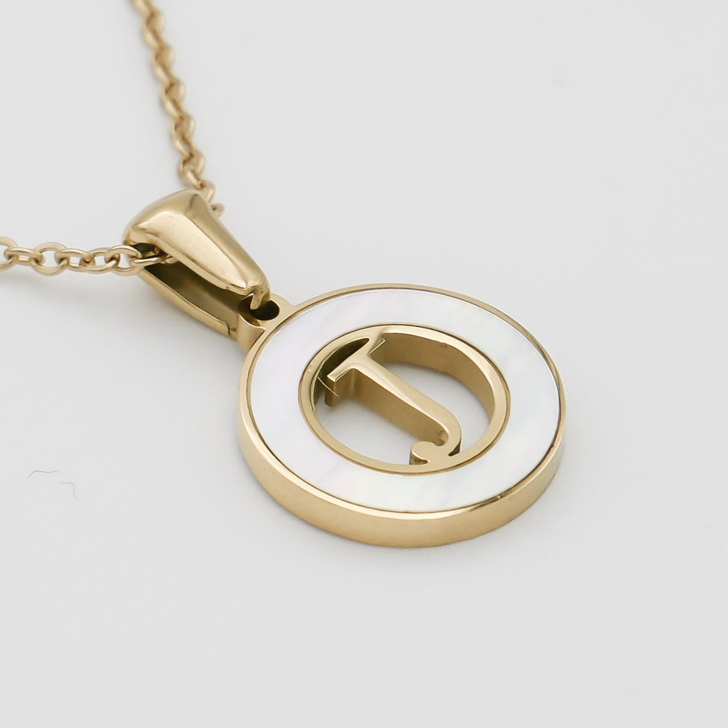 Mia Opal Initial Necklace