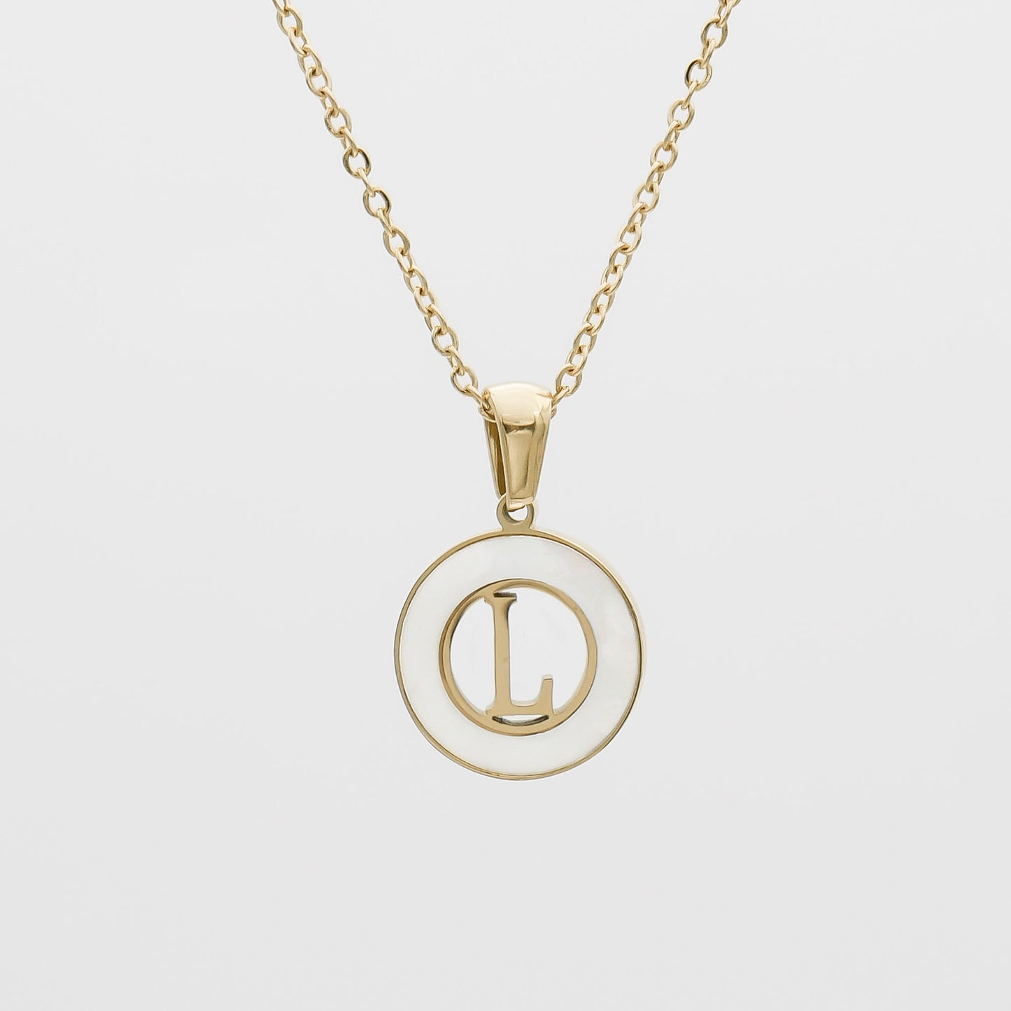 Mia Opal Initial Necklace