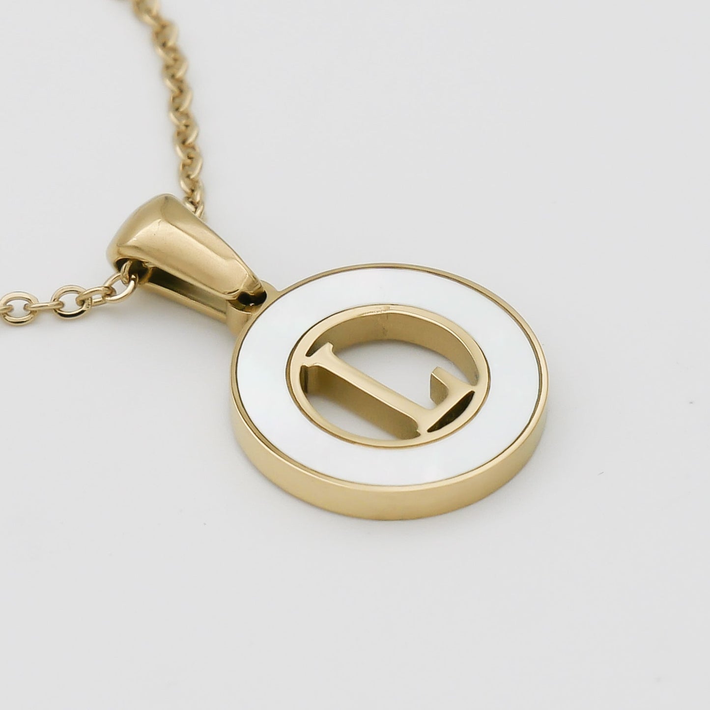 Mia Opal Initial Necklace