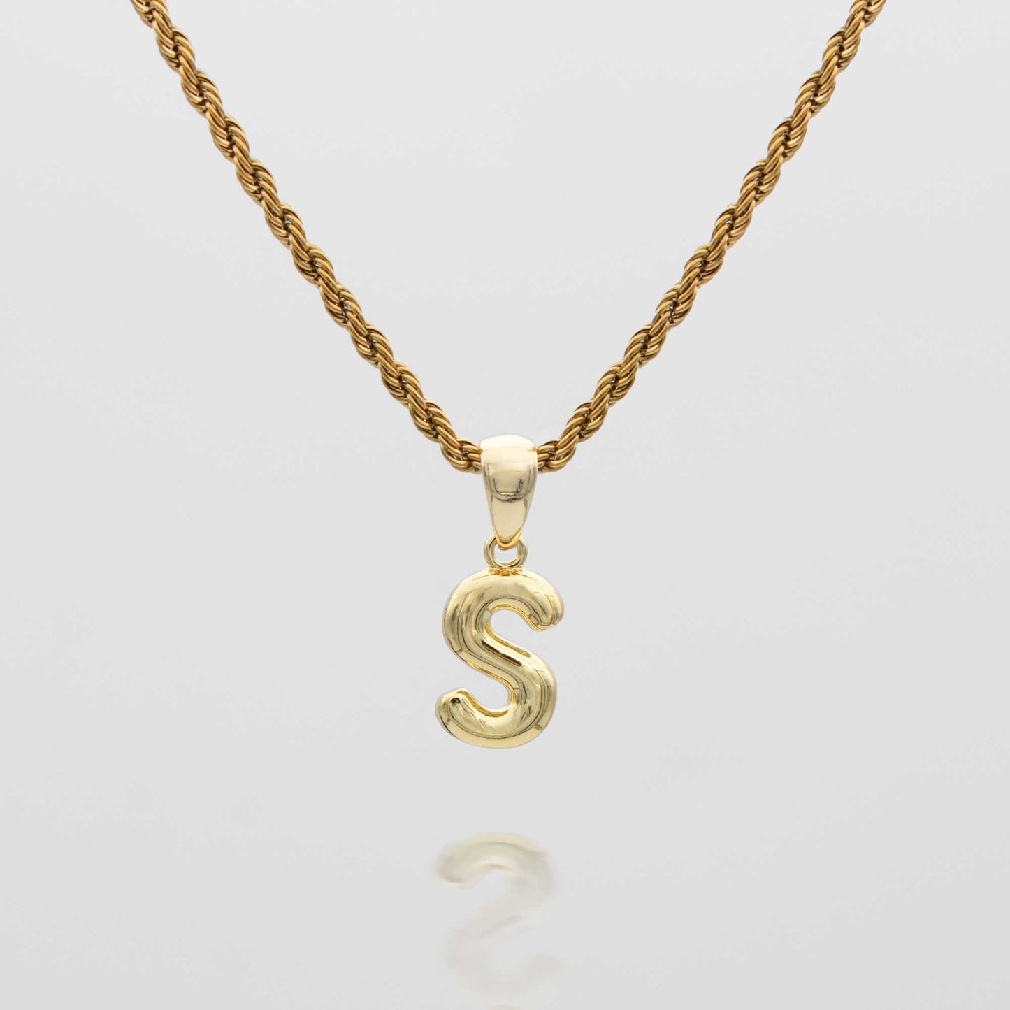 Mini Bubble Initial Necklace
