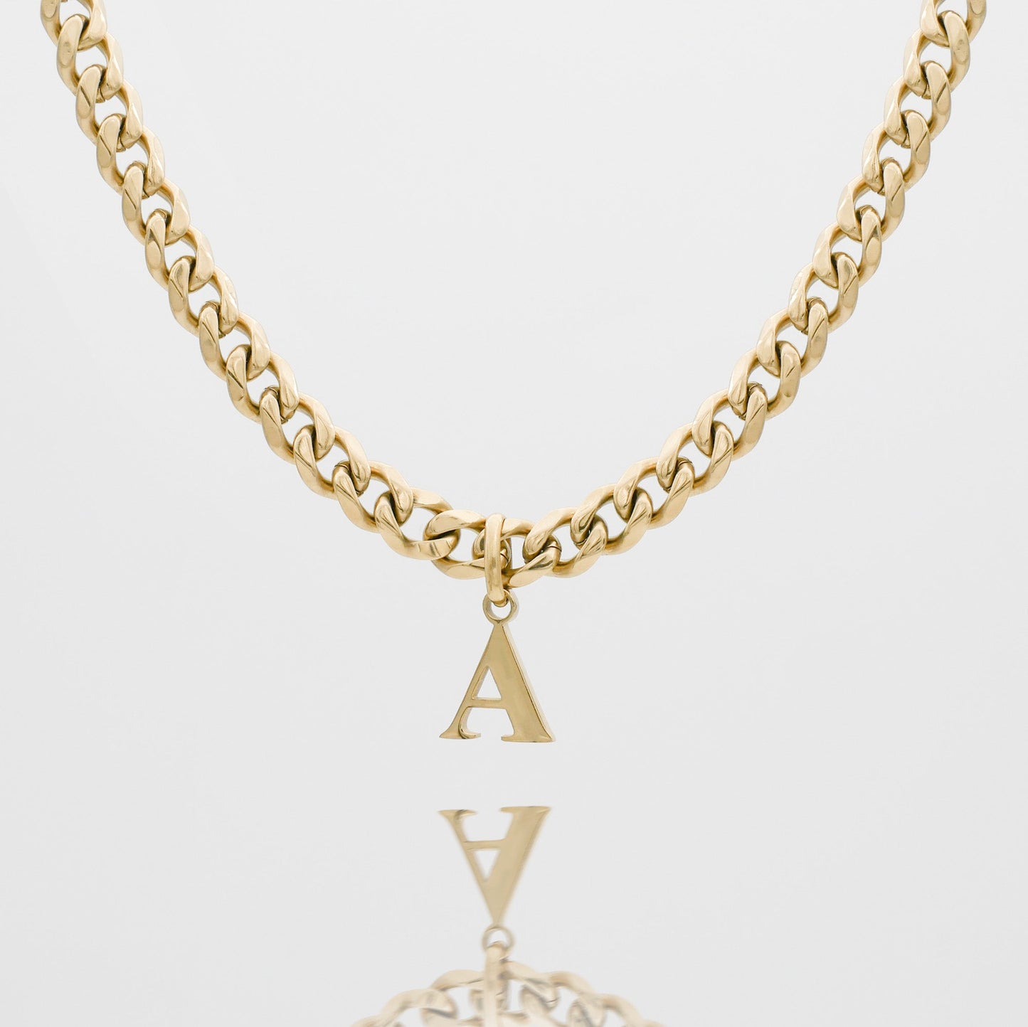 Mya Initial necklace | Thick Cuban