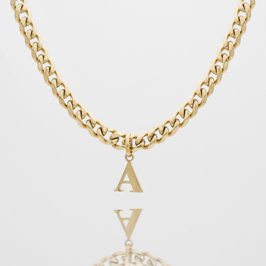 Mya Initial necklace | Thick Cuban