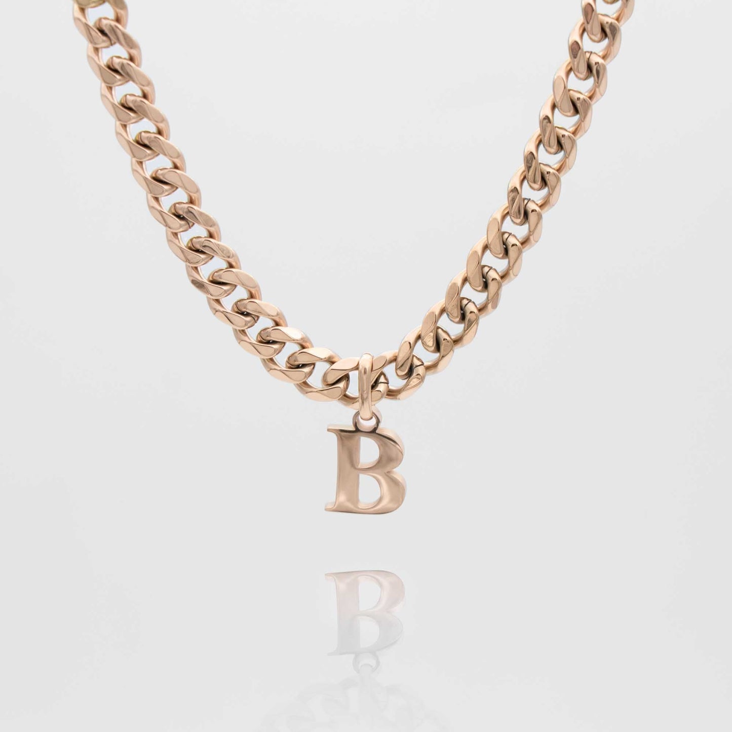Mya Initial necklace | Thick Cuban