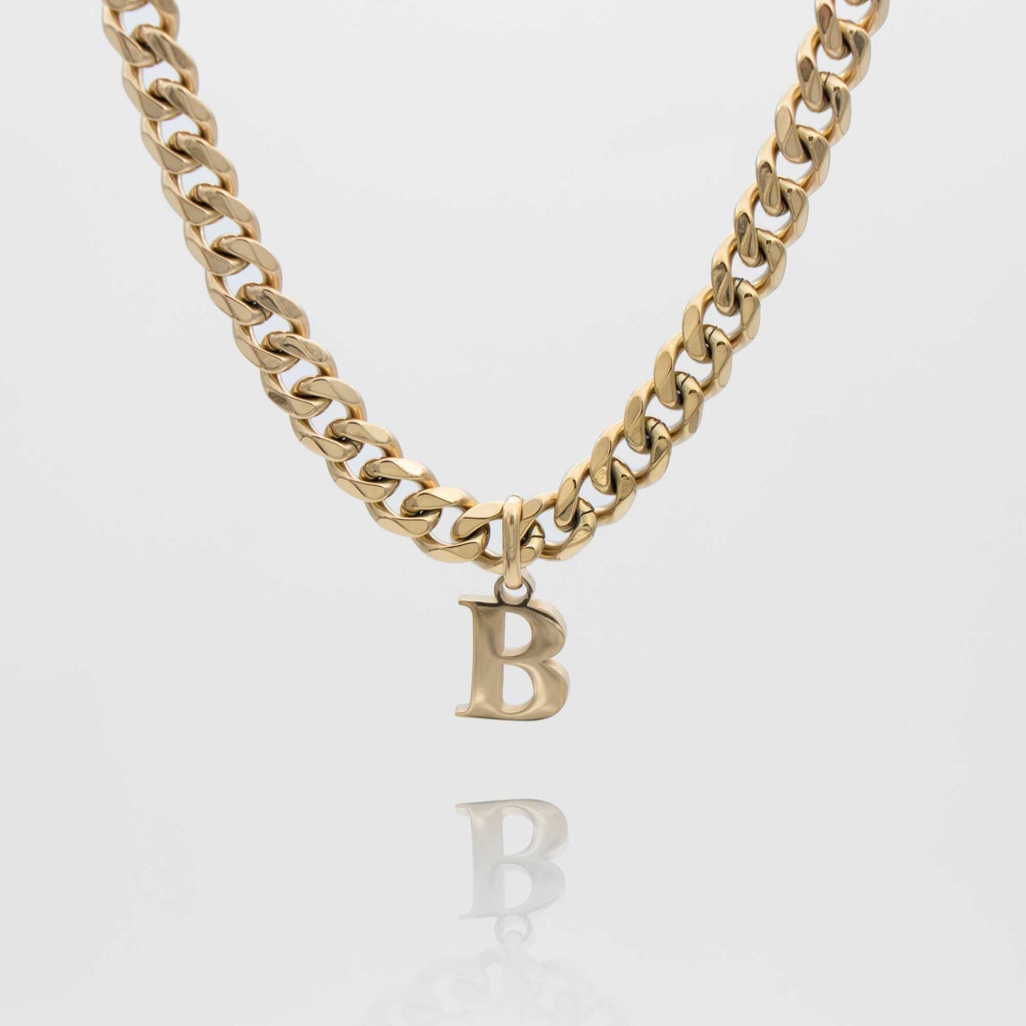 Mya Initial necklace | Thick Cuban