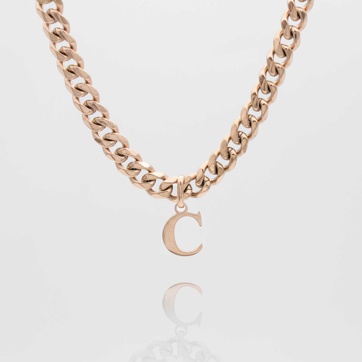 Mya Initial necklace | Thick Cuban