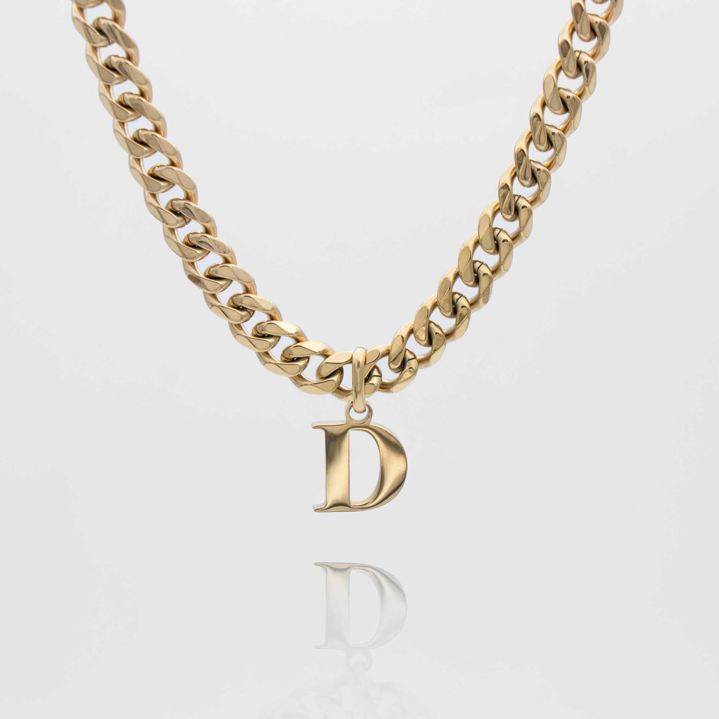Mya Initial necklace | Thick Cuban