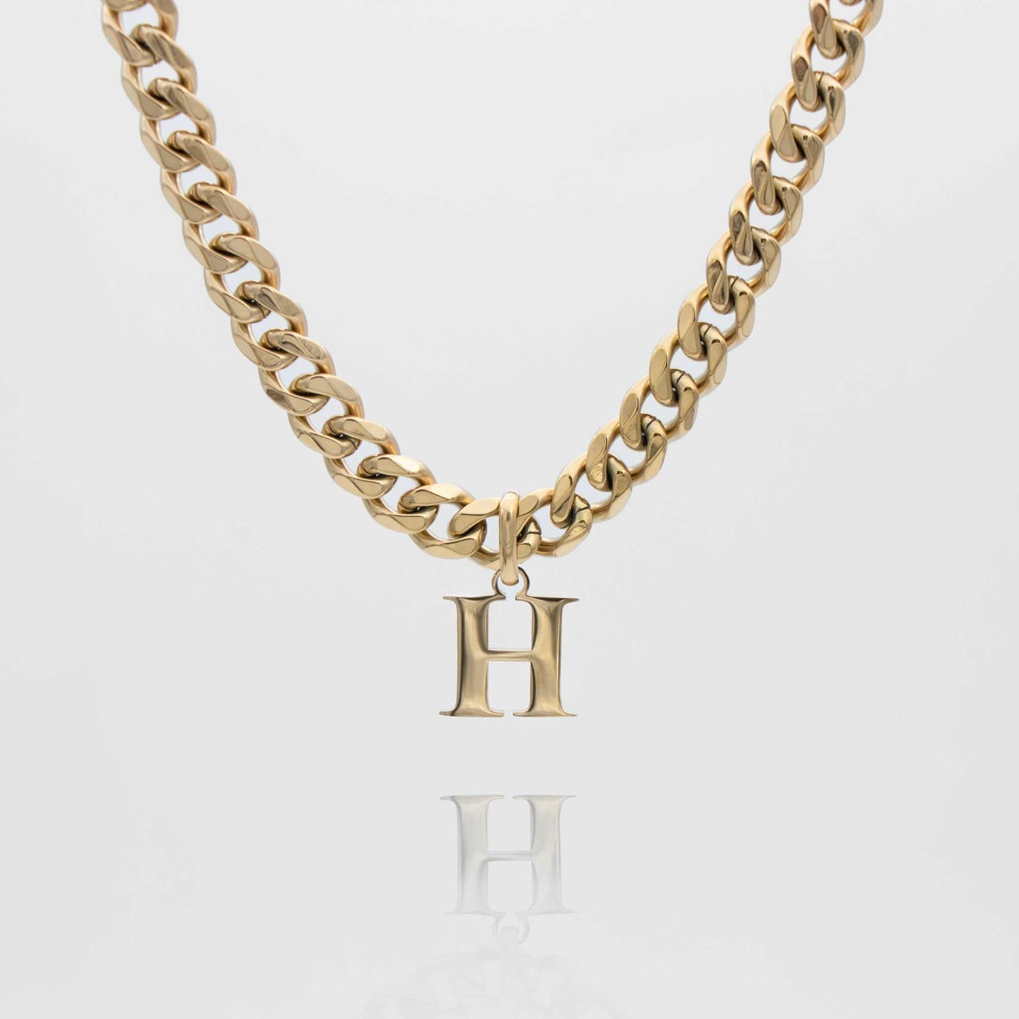 Mya Initial necklace | Thick Cuban