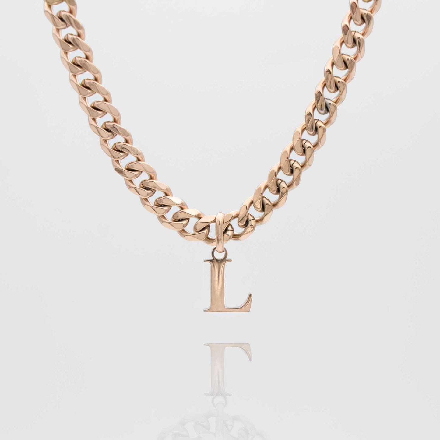 Mya Initial necklace | Thick Cuban