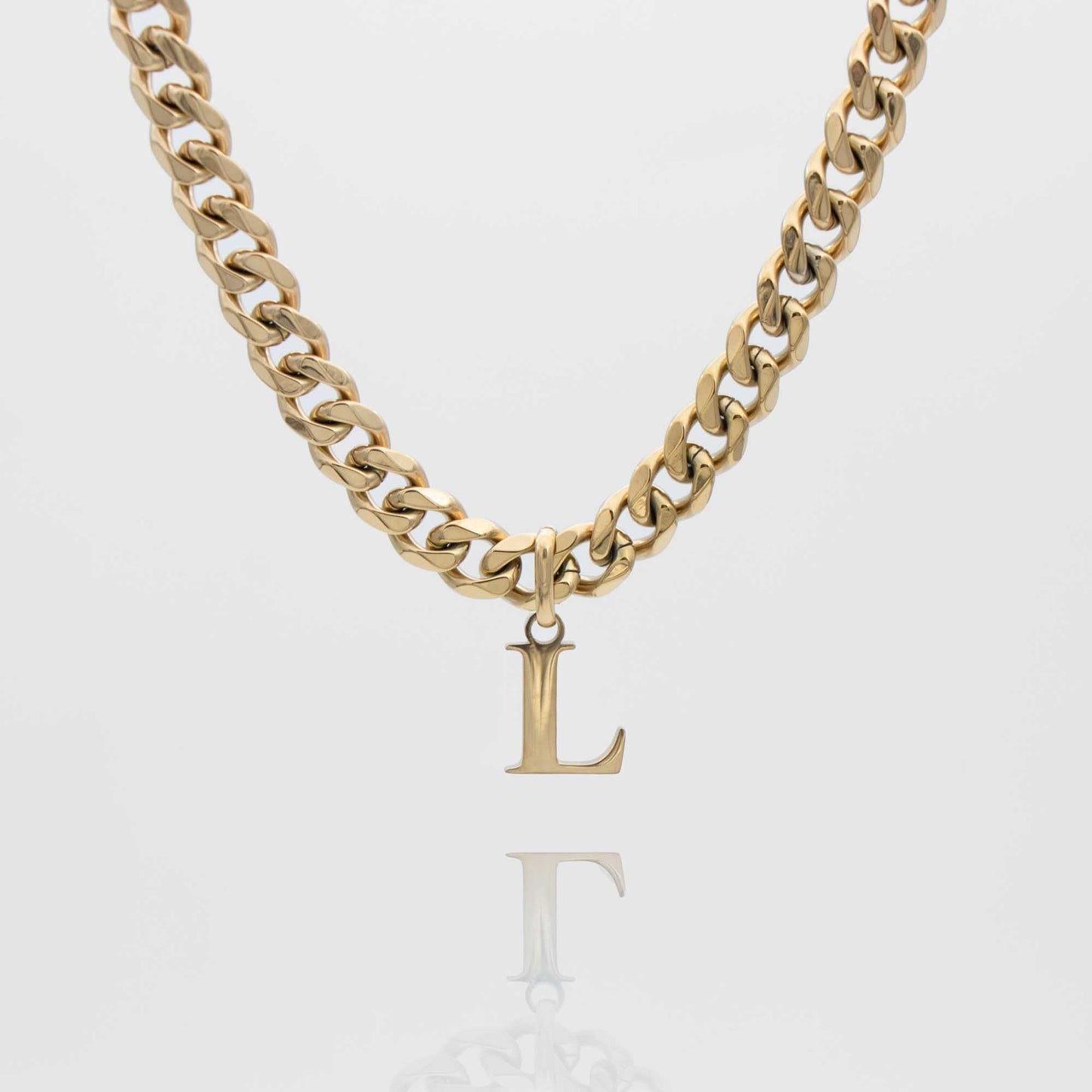 Mya Initial necklace | Thick Cuban