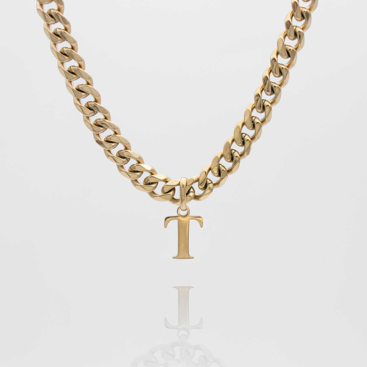 Mya Initial necklace | Thick Cuban