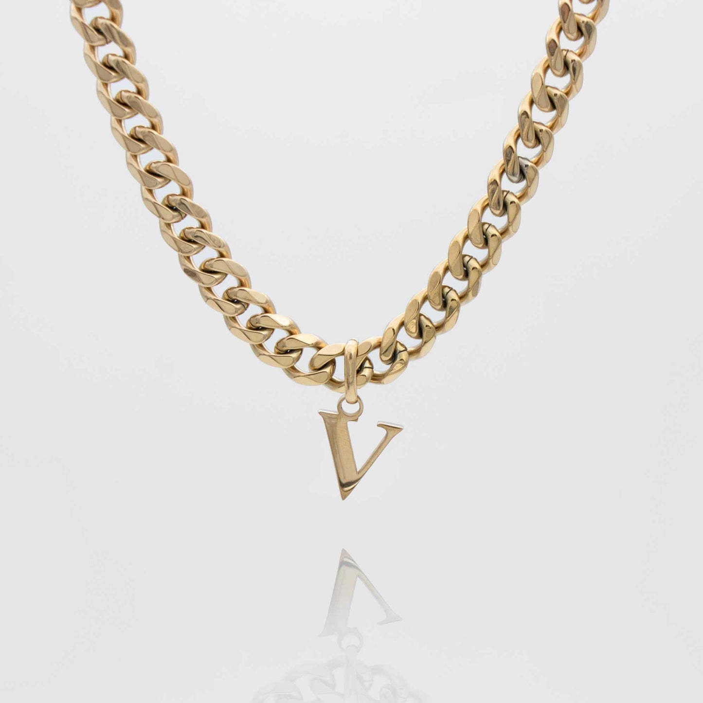 Mya Initial necklace | Thick Cuban