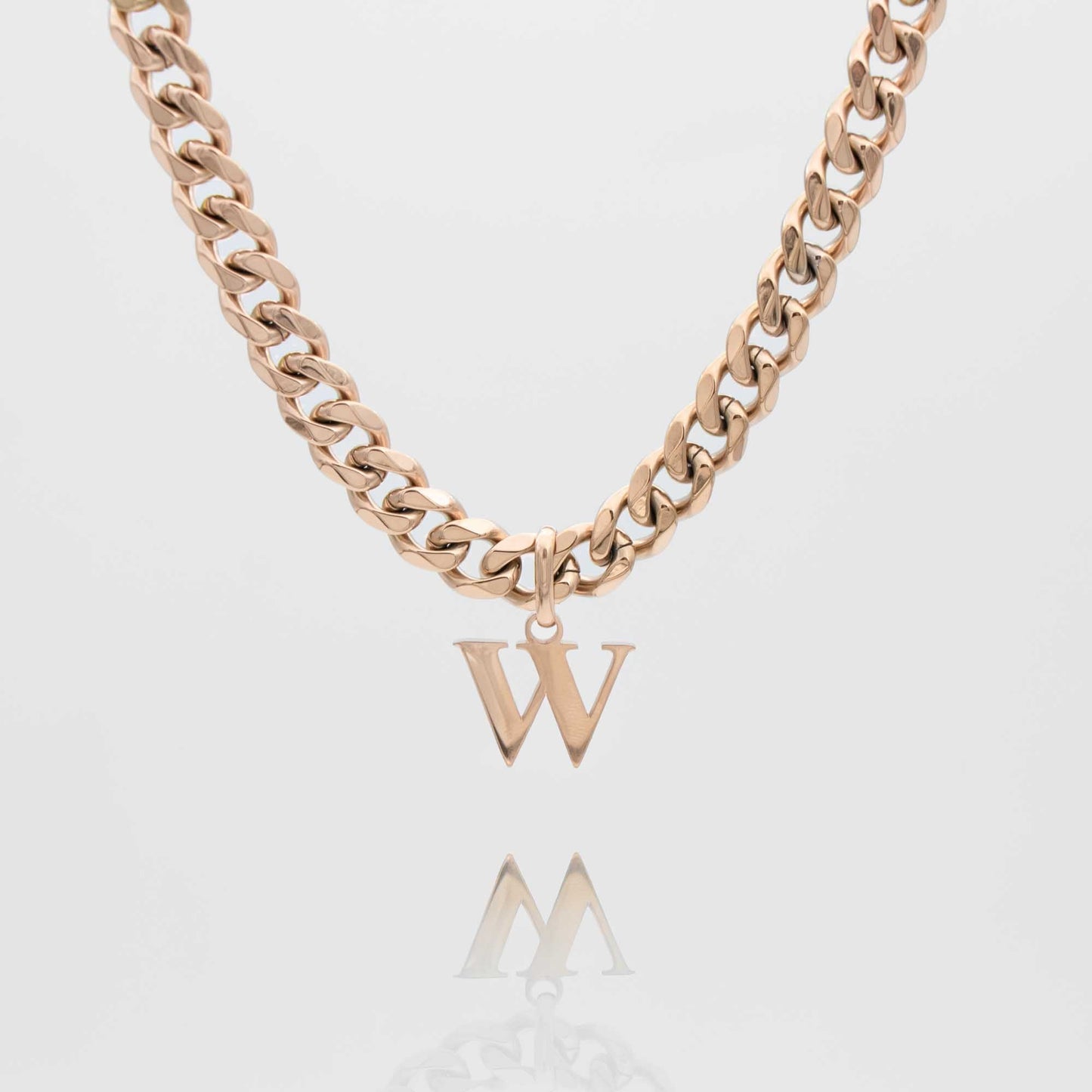 Mya Initial necklace | Thick Cuban