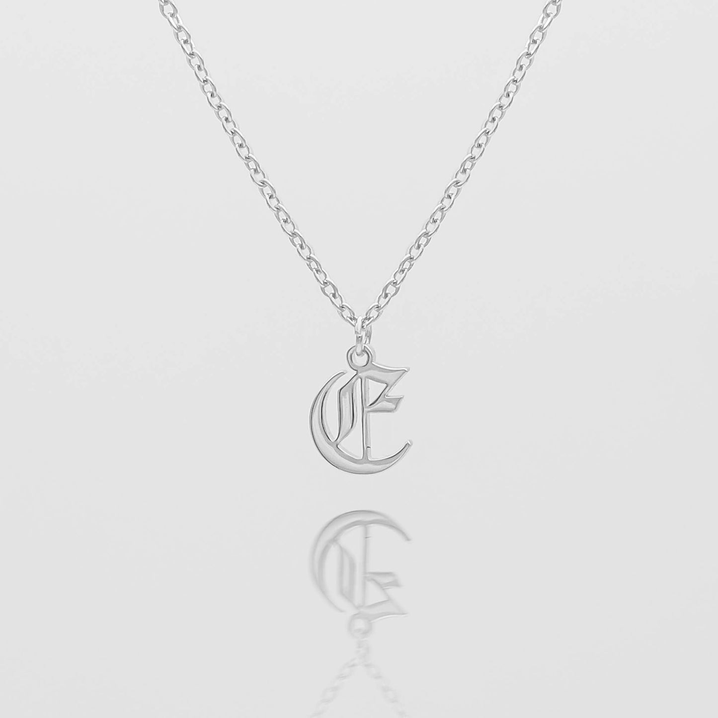 Old English Initial Necklace