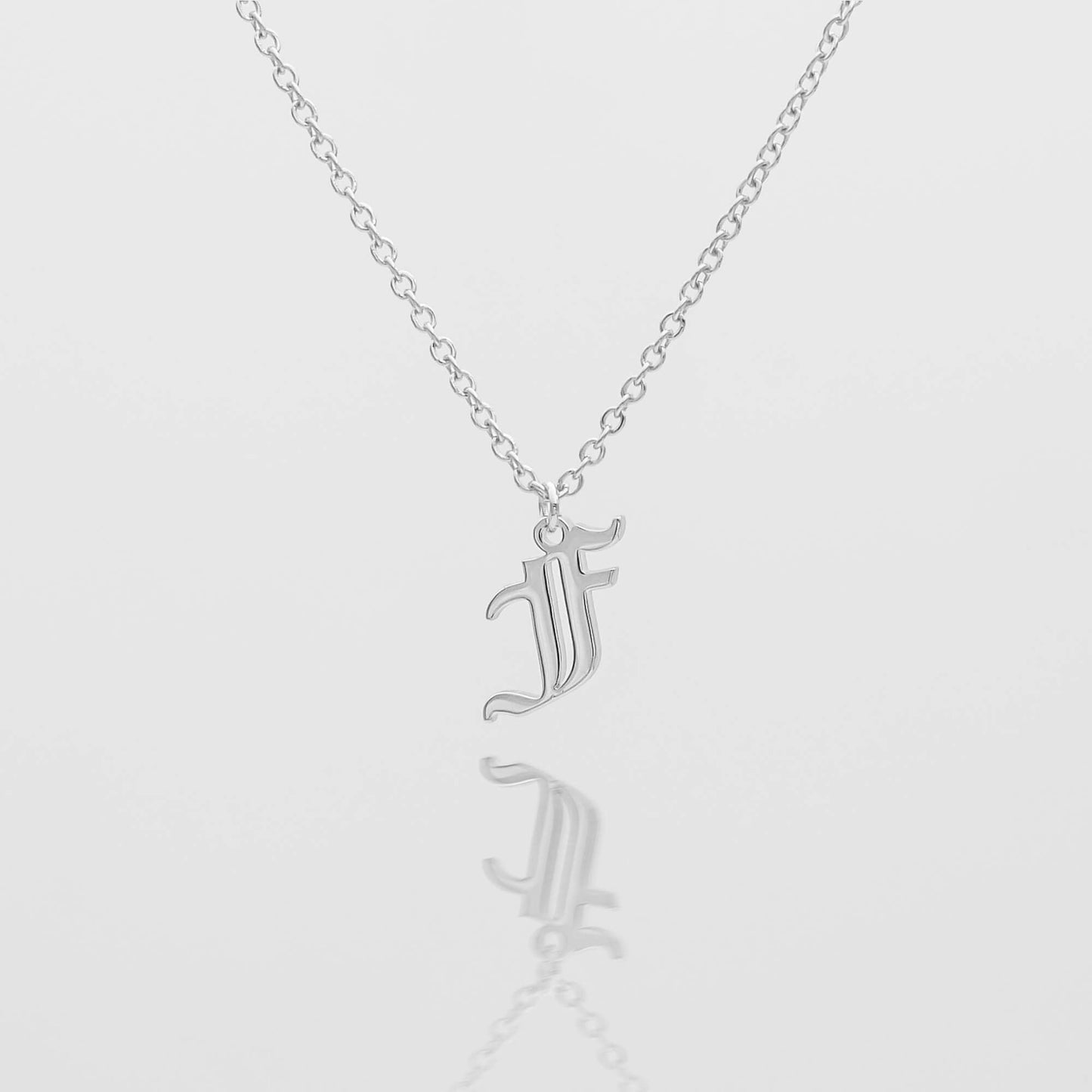 Old English Initial Necklace
