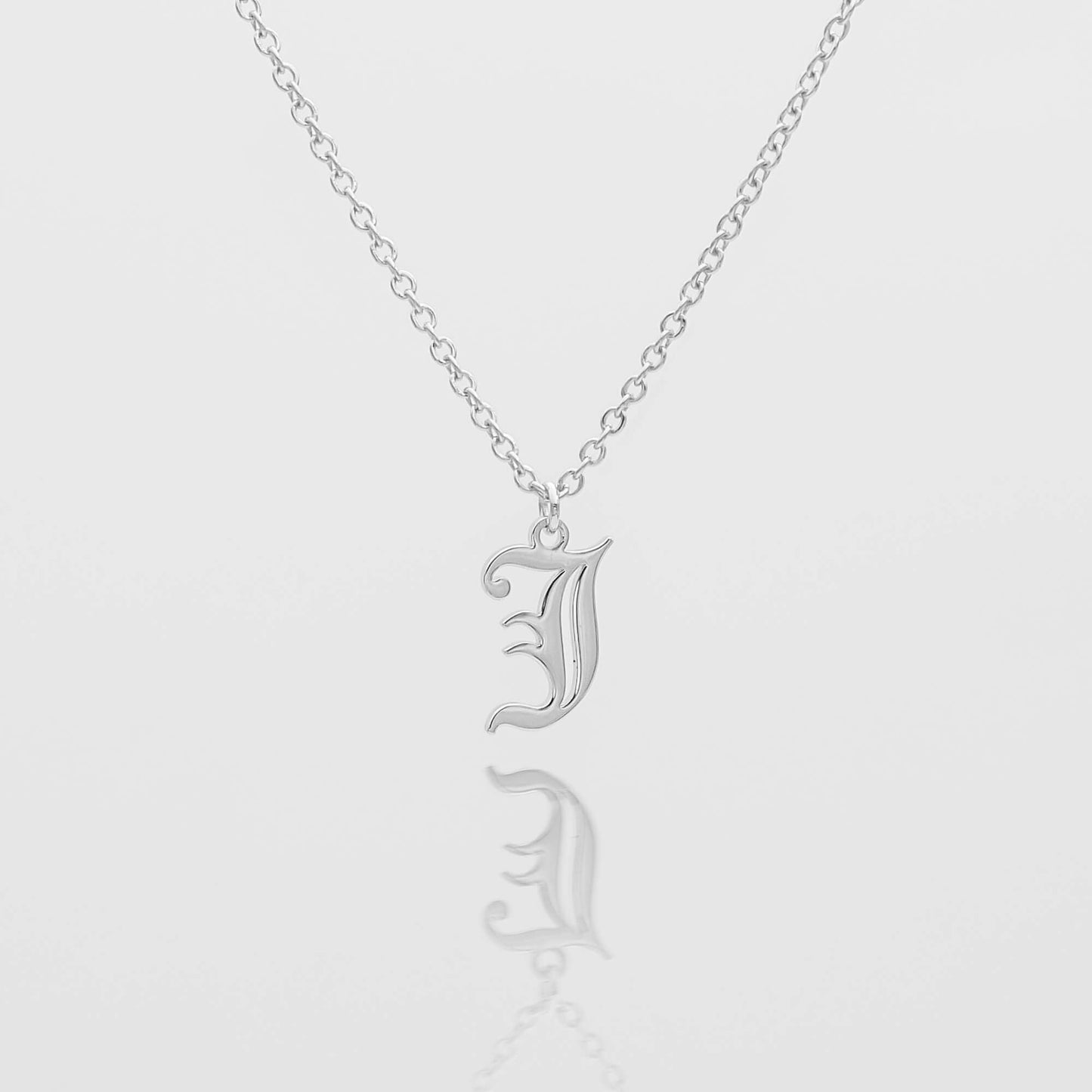 Old English Initial Necklace