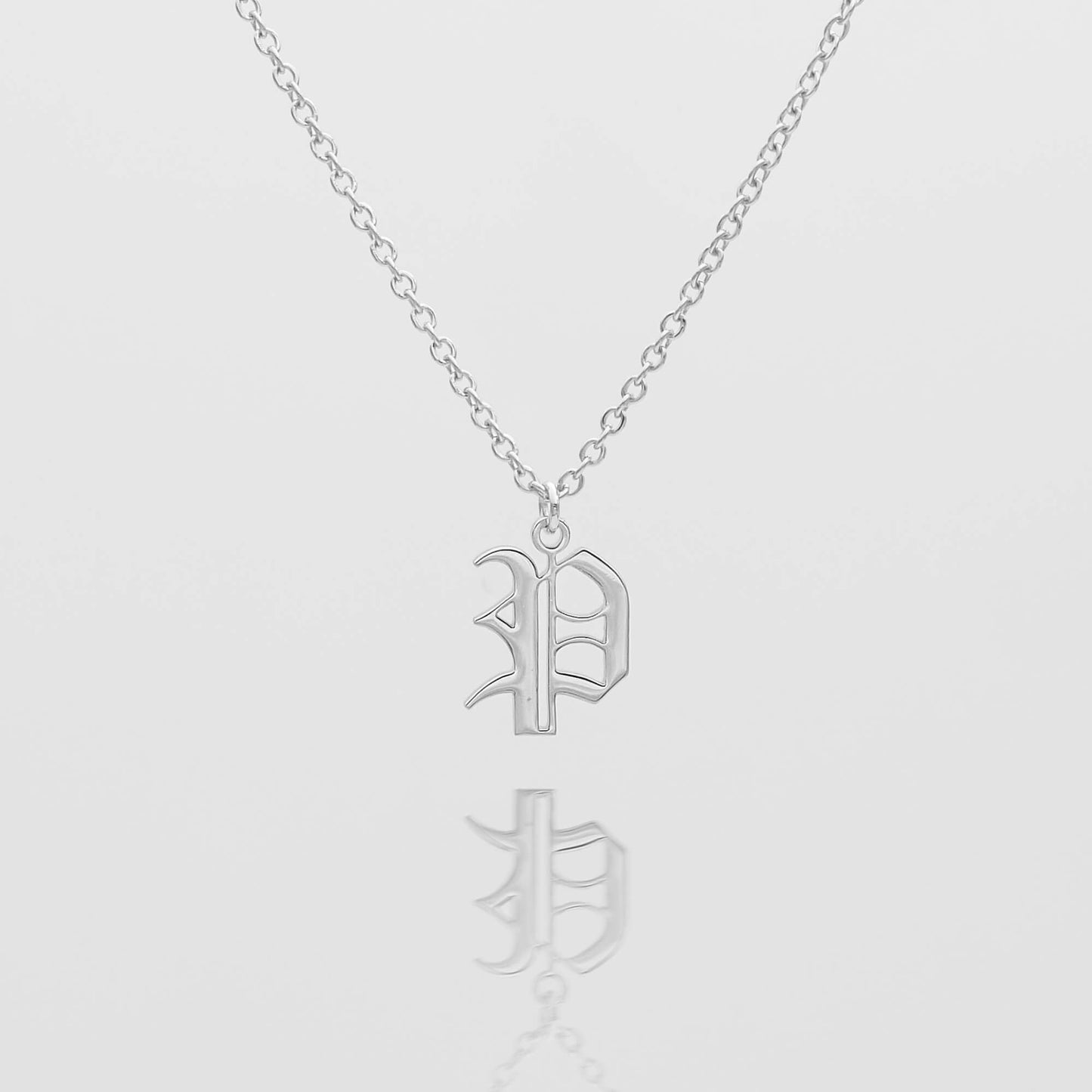 Old English Initial Necklace
