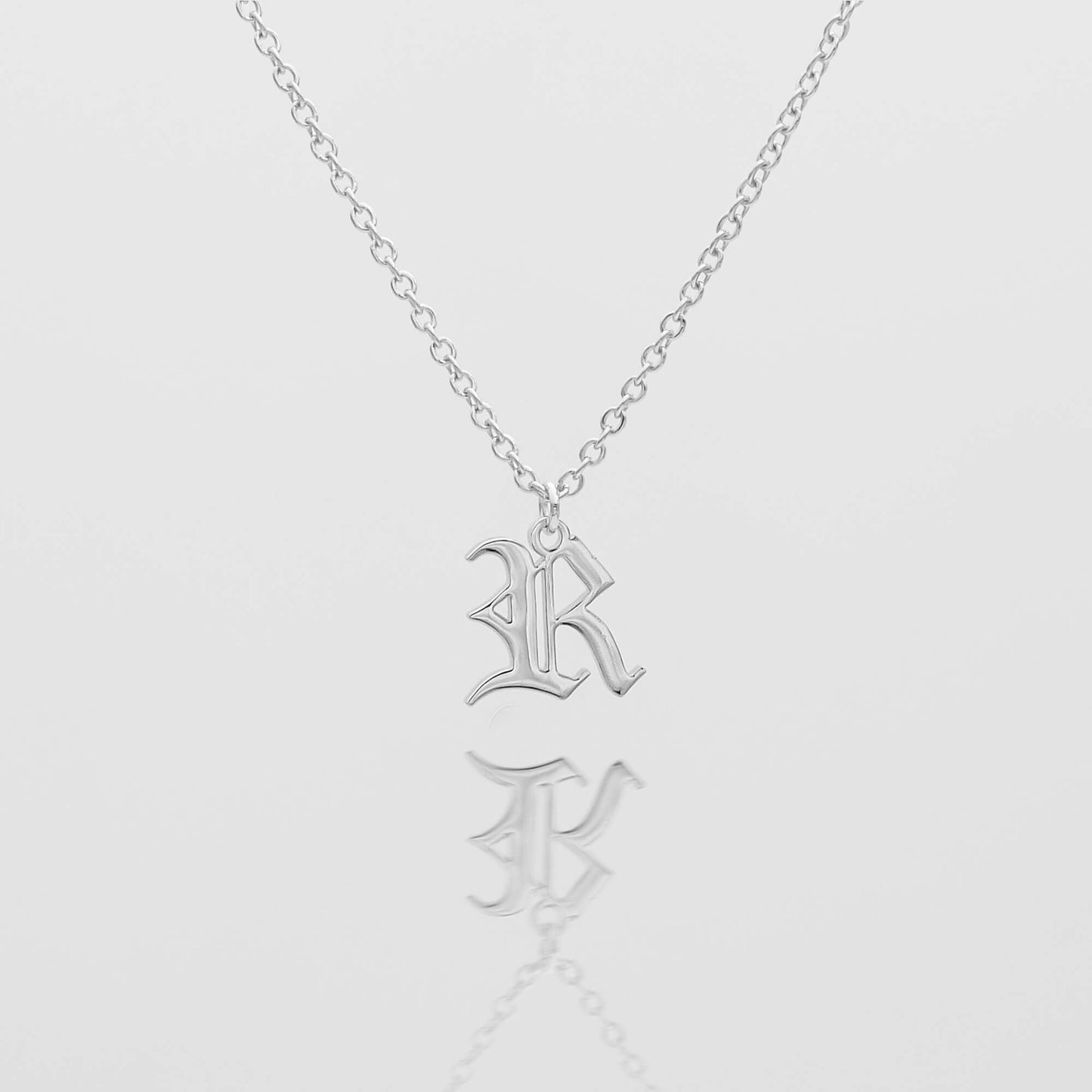 Old English Initial Necklace