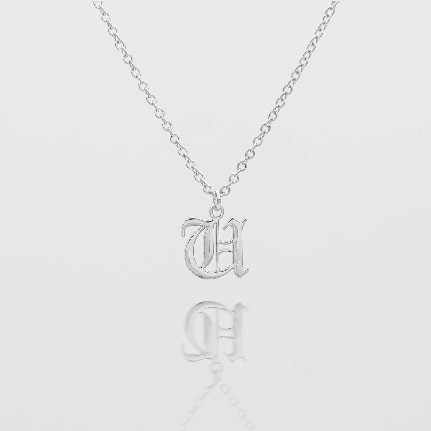 Old English Initial Necklace