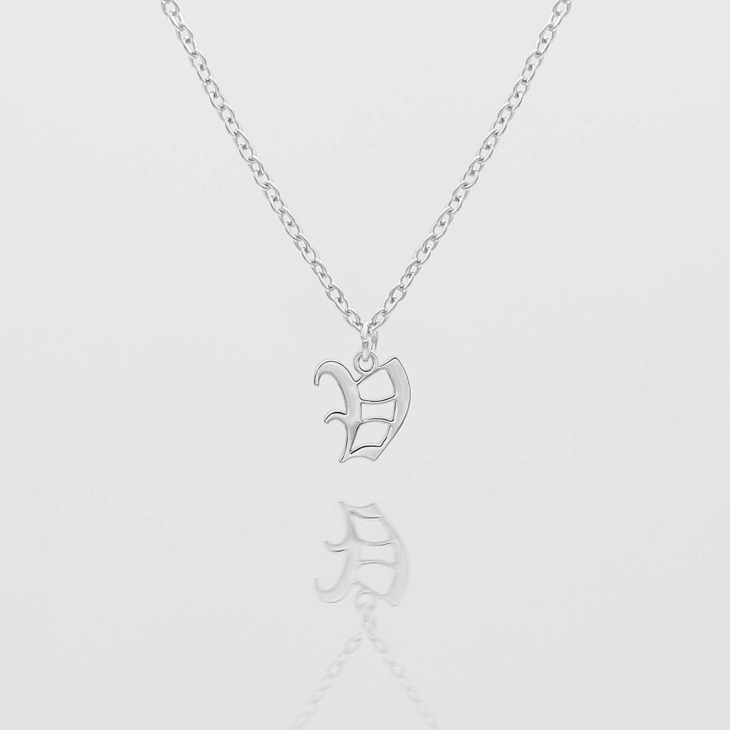 Old English Initial Necklace