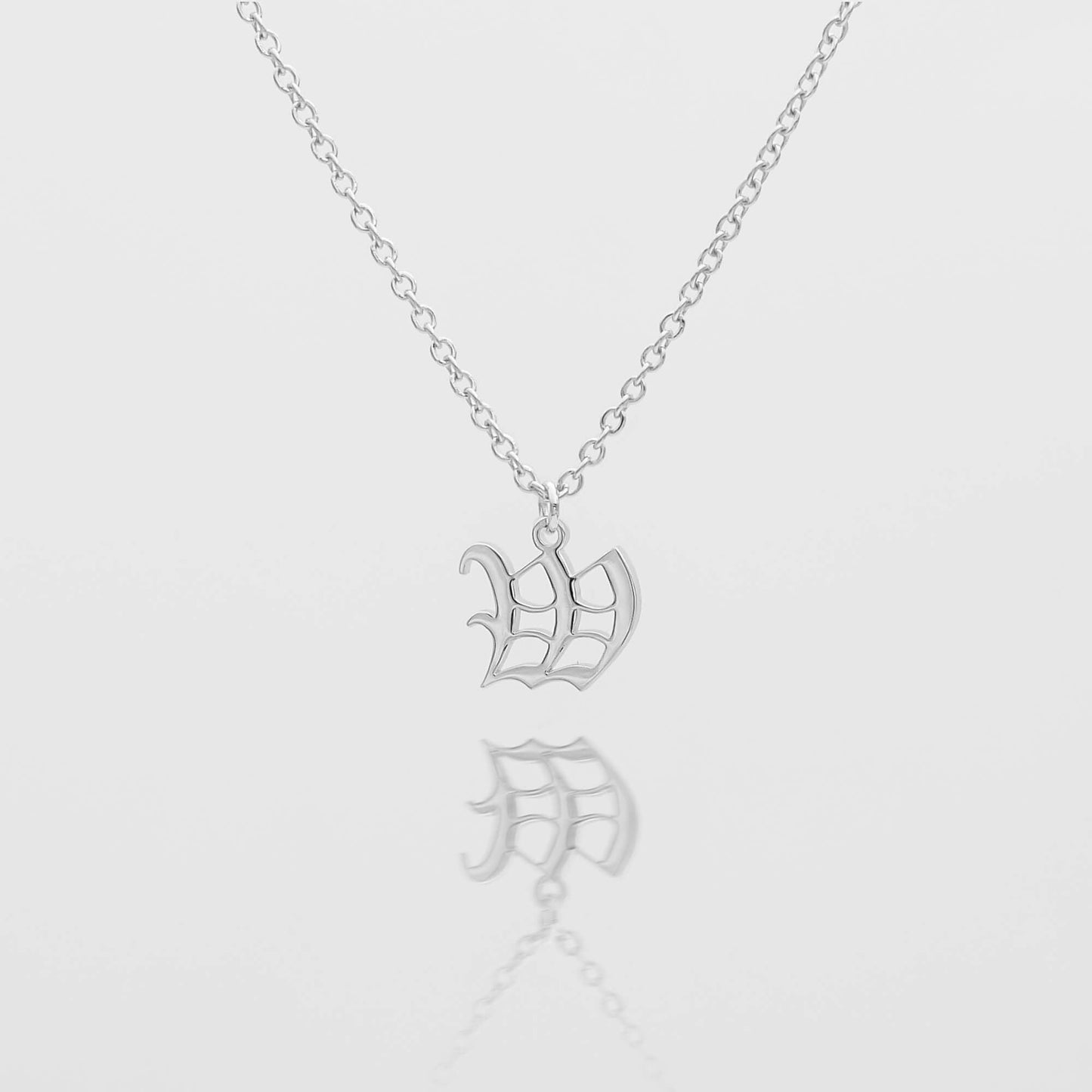 Old English Initial Necklace