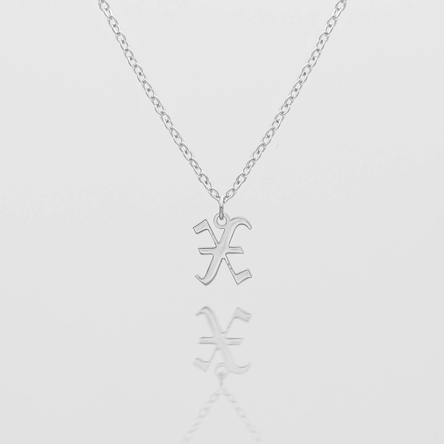 Old English Initial Necklace